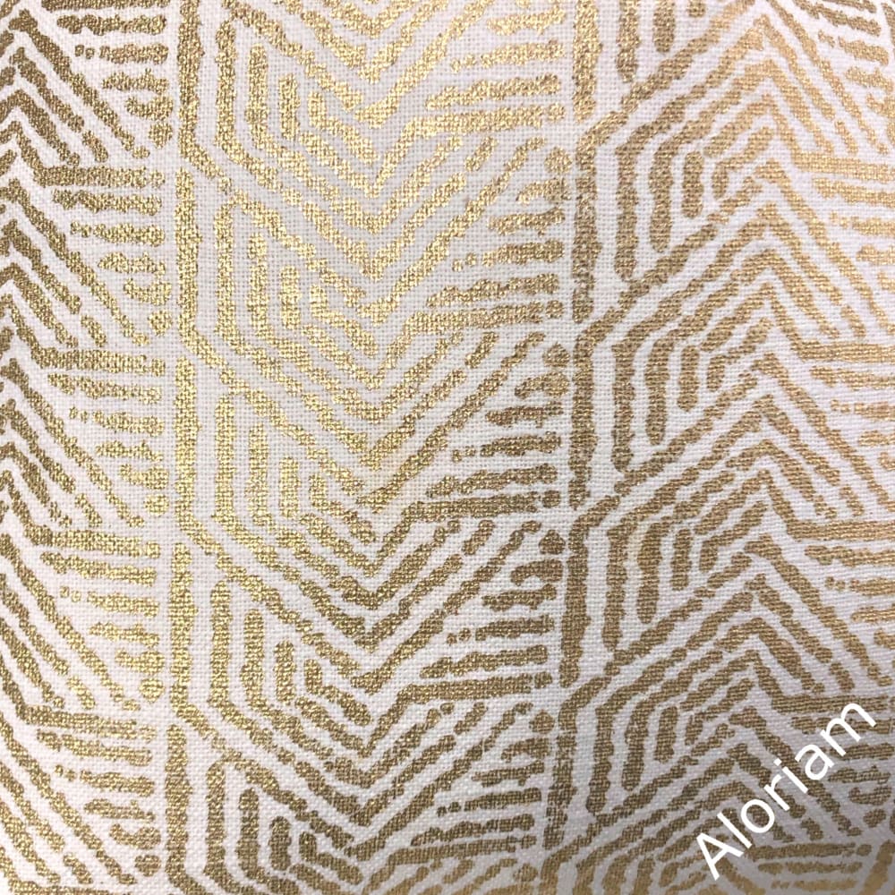 Julian Metallic Gold Tribal Chevron Pillow Cover - Decorative Throw Pillow Case for Sofa, Bed, Couch - Boho Home Decor Accent for Living Room, Bedroom