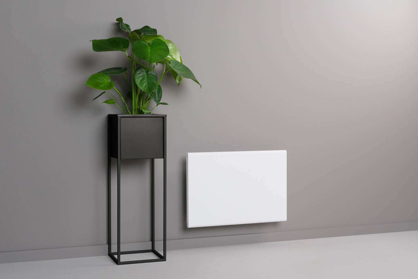 ADAX Eco Basic - 1200W White Electric Convector Heater with Thermostat | Energy Efficient Space Heater | Low Consumption Electric Radiator (330mm Height) | Perfect for Bedroom, Office & Small Spaces Warmth