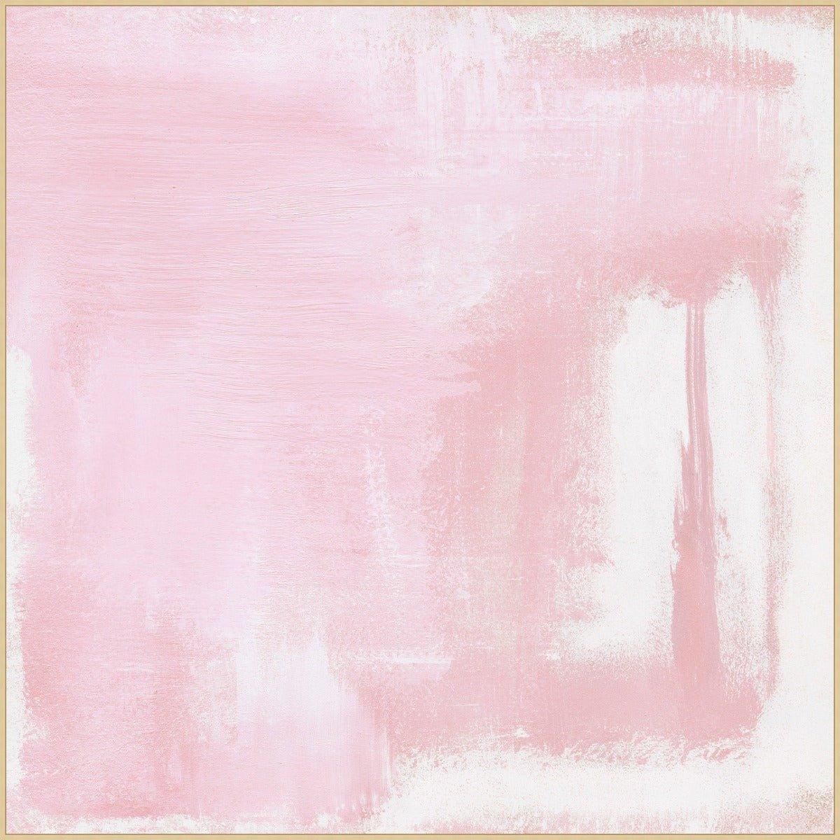 Blush Bliss Framed Wall Art - Elegant Pink Floral Canvas Painting for Home Decor | Perfect for Living Room, Bedroom & Office Wall Decor