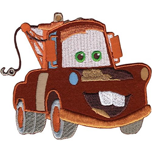 Disney Cars Mater Iron-On Applique Patch - Wrights 111302 - Perfect for DIY Costumes, Kids Clothing, and Craft Projects