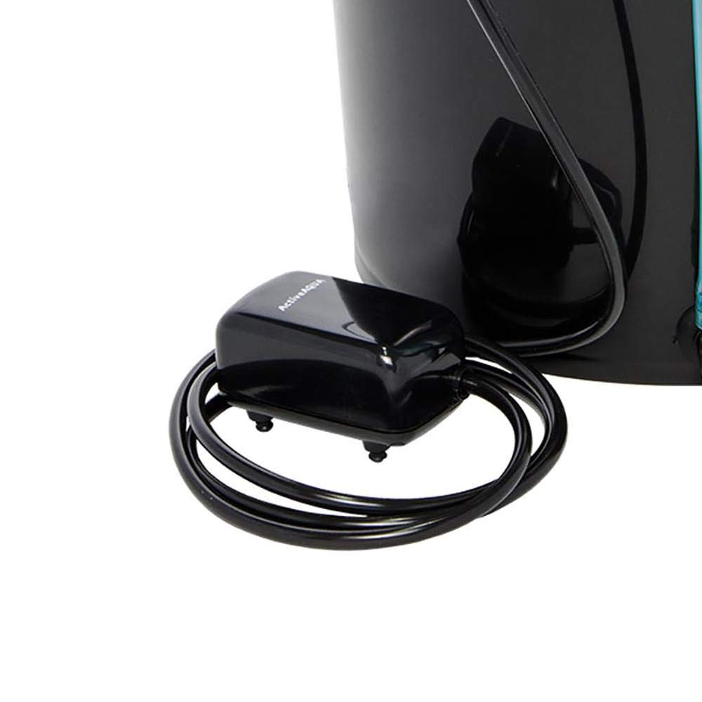 Active Aqua RS5GALSYS 5 Gallon Hydroponic Bucket System - Deep Water Culture Grow Kit with Air Pump & Hose (2 Pack, Black) for Indoor Herb Garden, Leafy Greens & Cannabis Cultivation