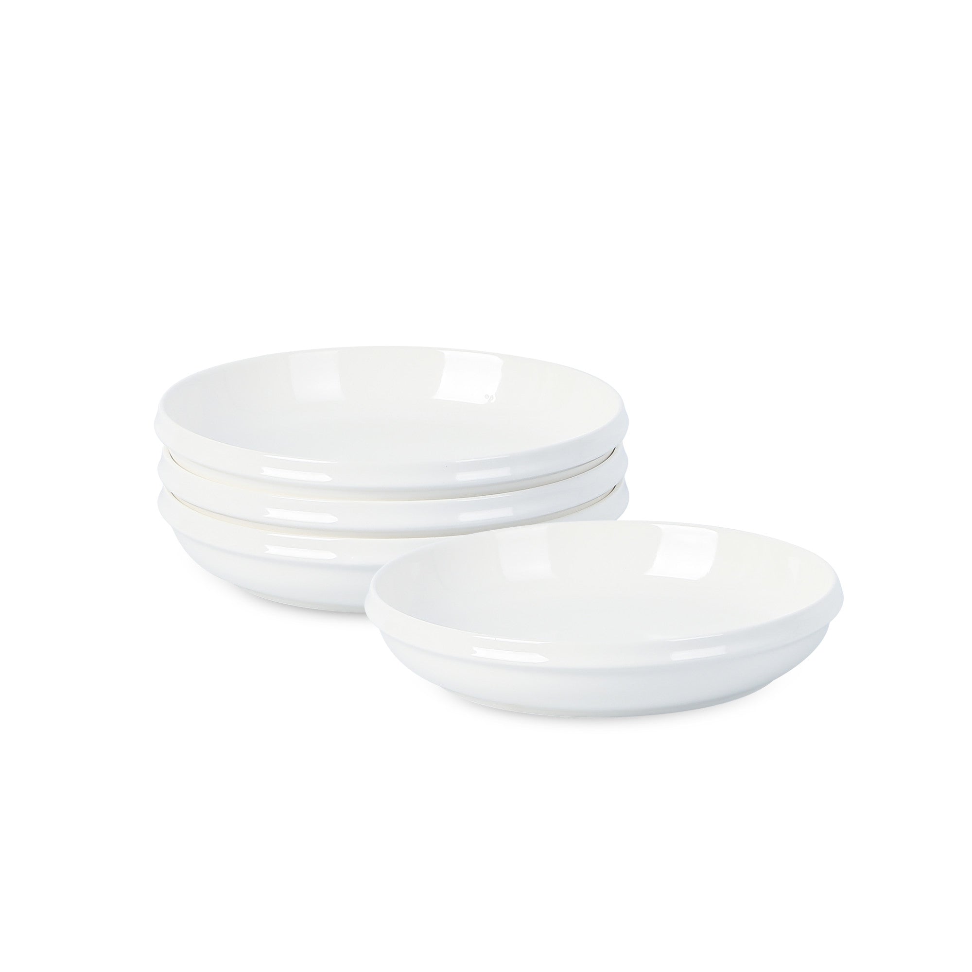 Elegant White Porcelain Salad Plate - Verso Fine Dining Dishware for Restaurants, Weddings & Home Entertaining