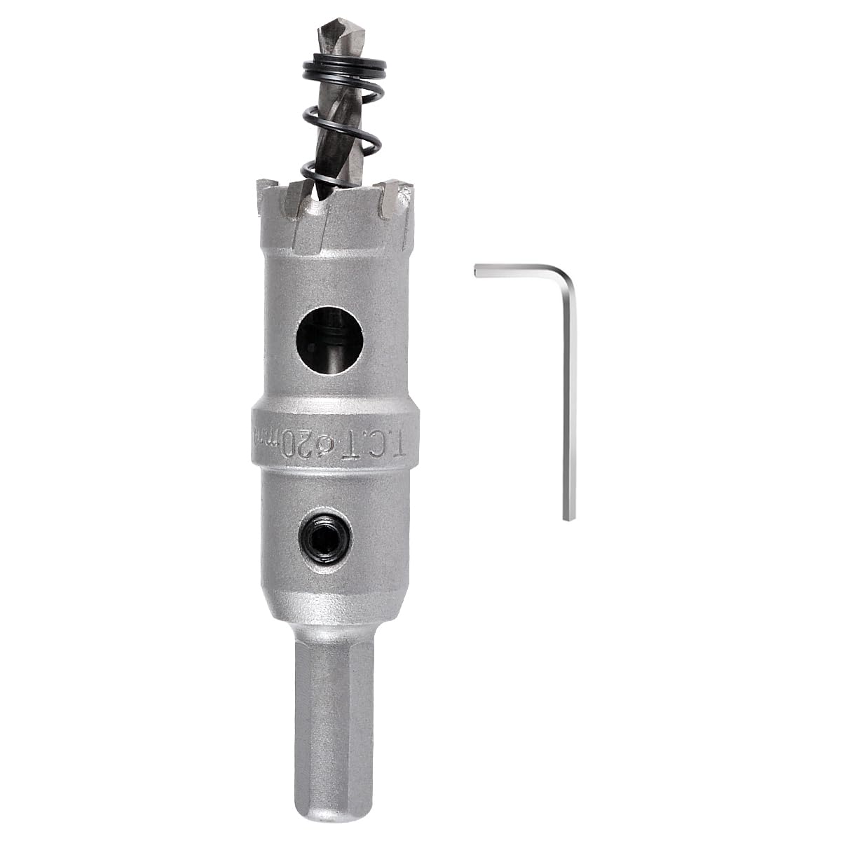 KATUR 20mm Tungsten Carbide Tipped Hole Saw Set - Professional TCT Drill Bit for Cutting Stainless Steel, Metal Sheets & Hard Materials - Perfect for Plumbing, HVAC & Metal Fabrication Projects