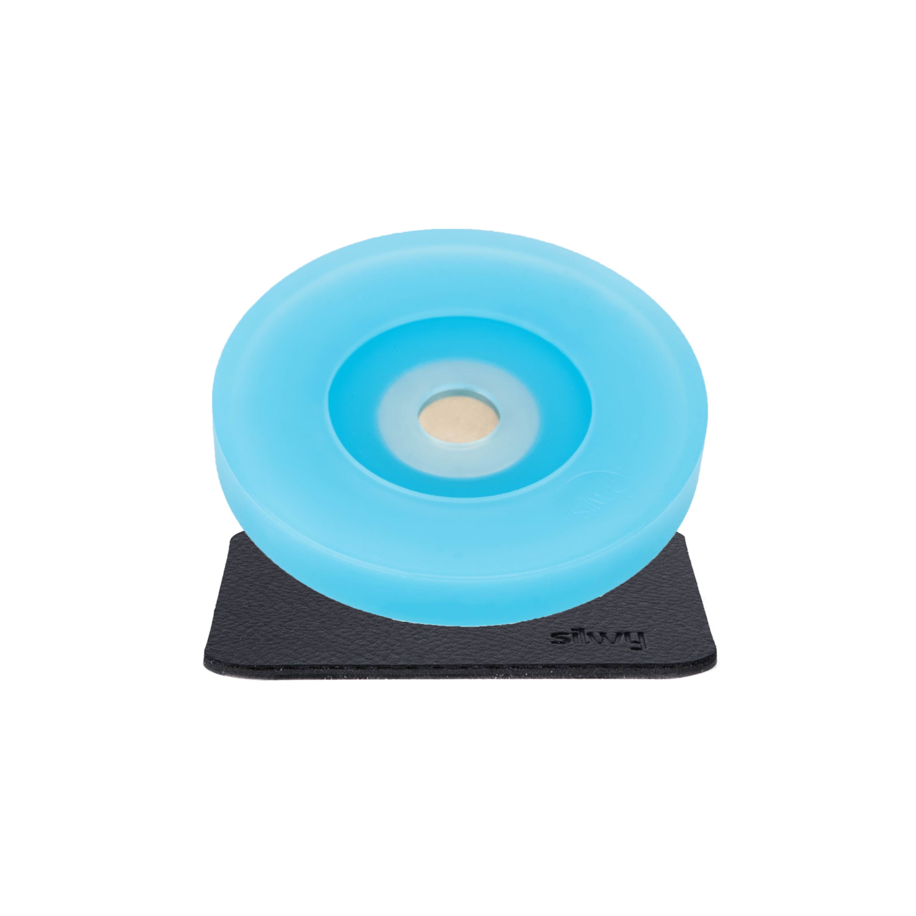 Magnetic Condom for Stem Glasses - Blue with Pad | Secure Glass Holder for Wine, Champagne & Cocktail Glasses | Perfect for Parties, Weddings & Outdoor Events