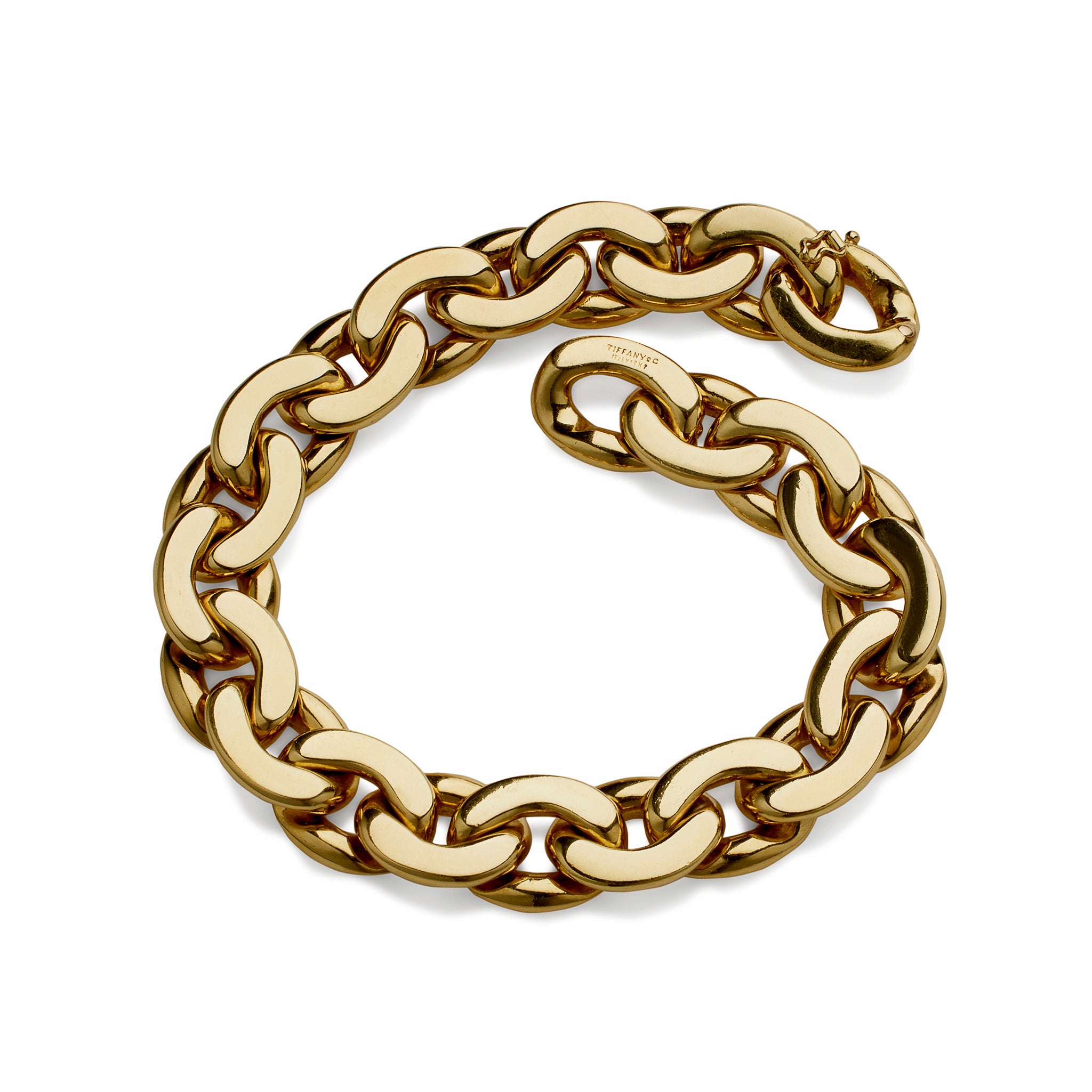 Tiffany & Co. 18K Gold Curb Link Bracelet for Women - Luxury Solid Gold Chain Bracelet Gift for Anniversary, Birthday & Special Occasions