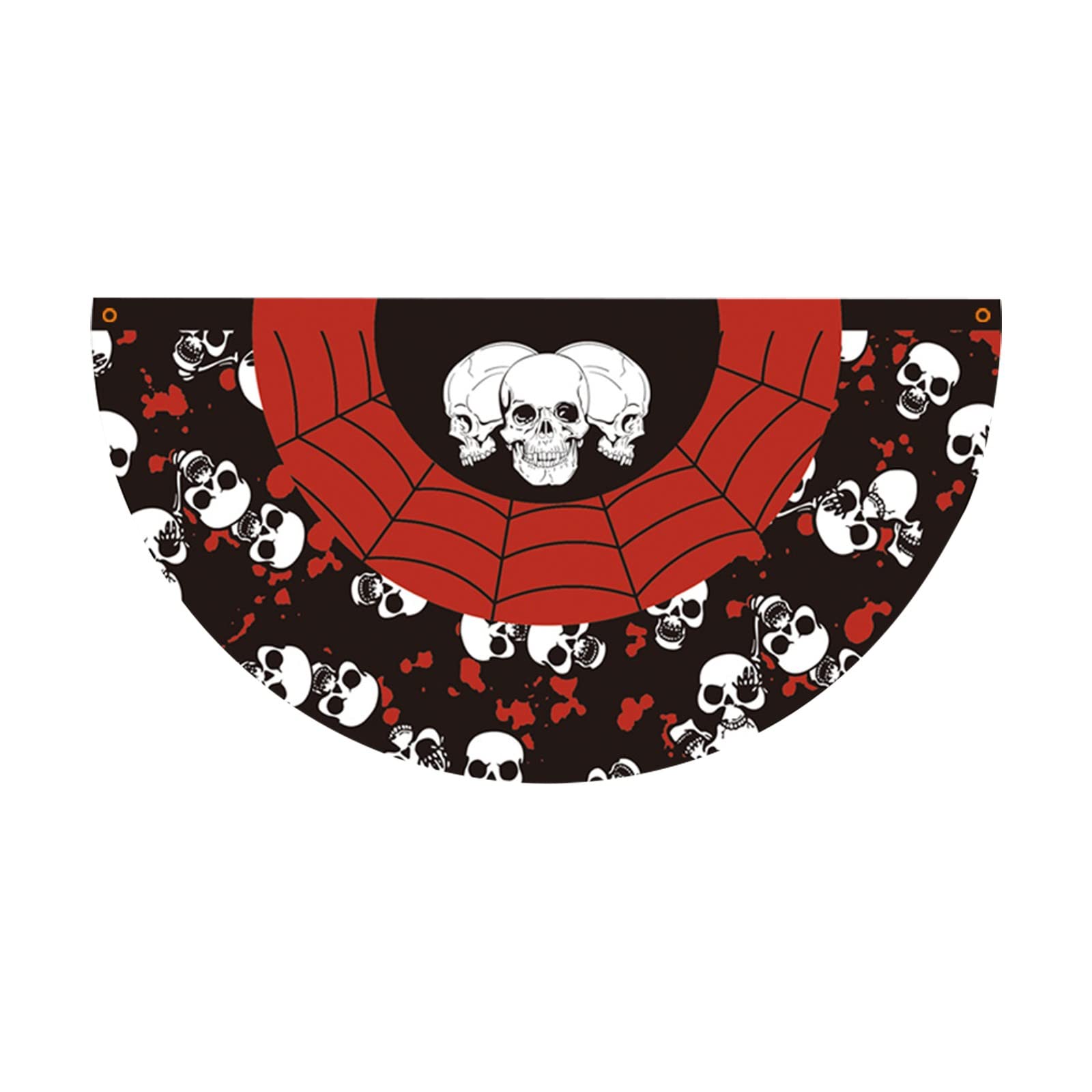KELINFONG Graduation & Halloween Party Decorations - 45x90cm Semicircular Fan Flag, Horror Pleated Atmosphere Skirt for Spooky Decor (One Size) | Perfect for Graduation Celebrations, Halloween Parties & Themed Events