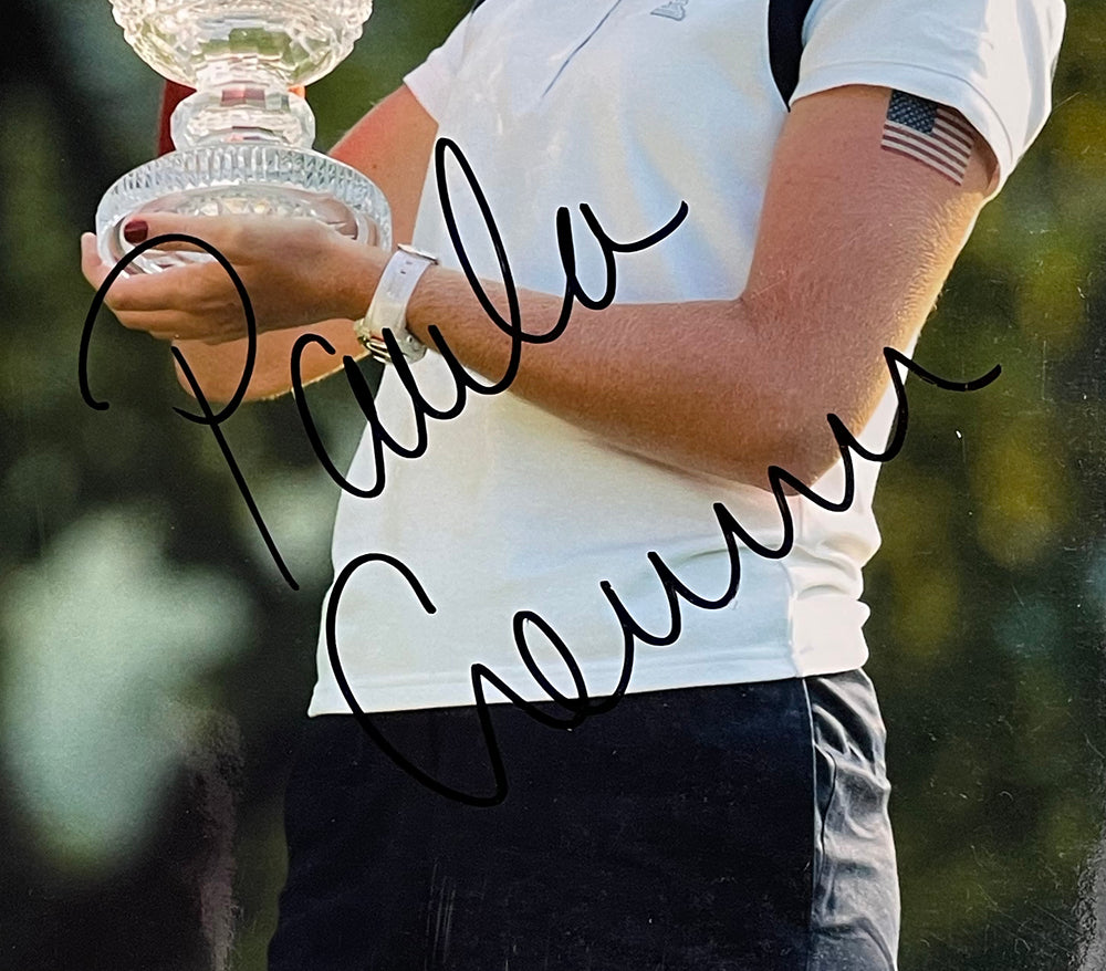 Paula Creamer Autographed 8x10 Golf Photo with JSA Certificate - Perfect for Collectors, Sports Memorabilia Fans, and Golf Enthusiasts