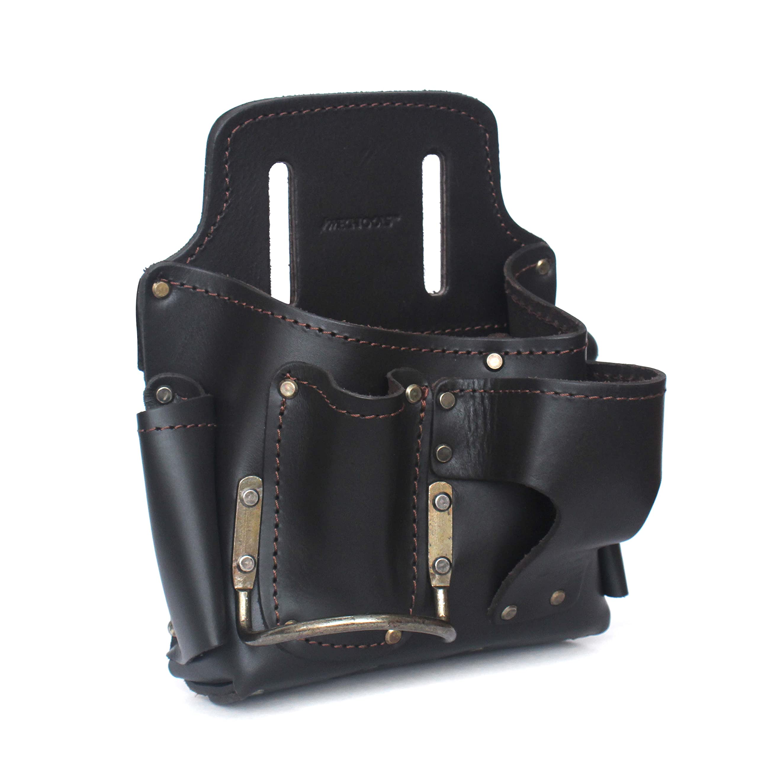 Leather Multi-Tool Pouch for Belt - Durable Left-Handed Sheath for Leatherman & Multitools - Perfect for Construction, Camping, Hiking & DIY Projects