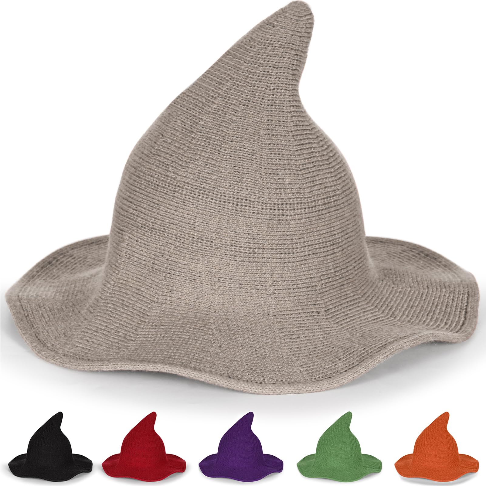 Breezy Valley Witch Hat for Women - Elegant Halloween Costume Accessory for Parties, Cosplay & Witch-Themed Events