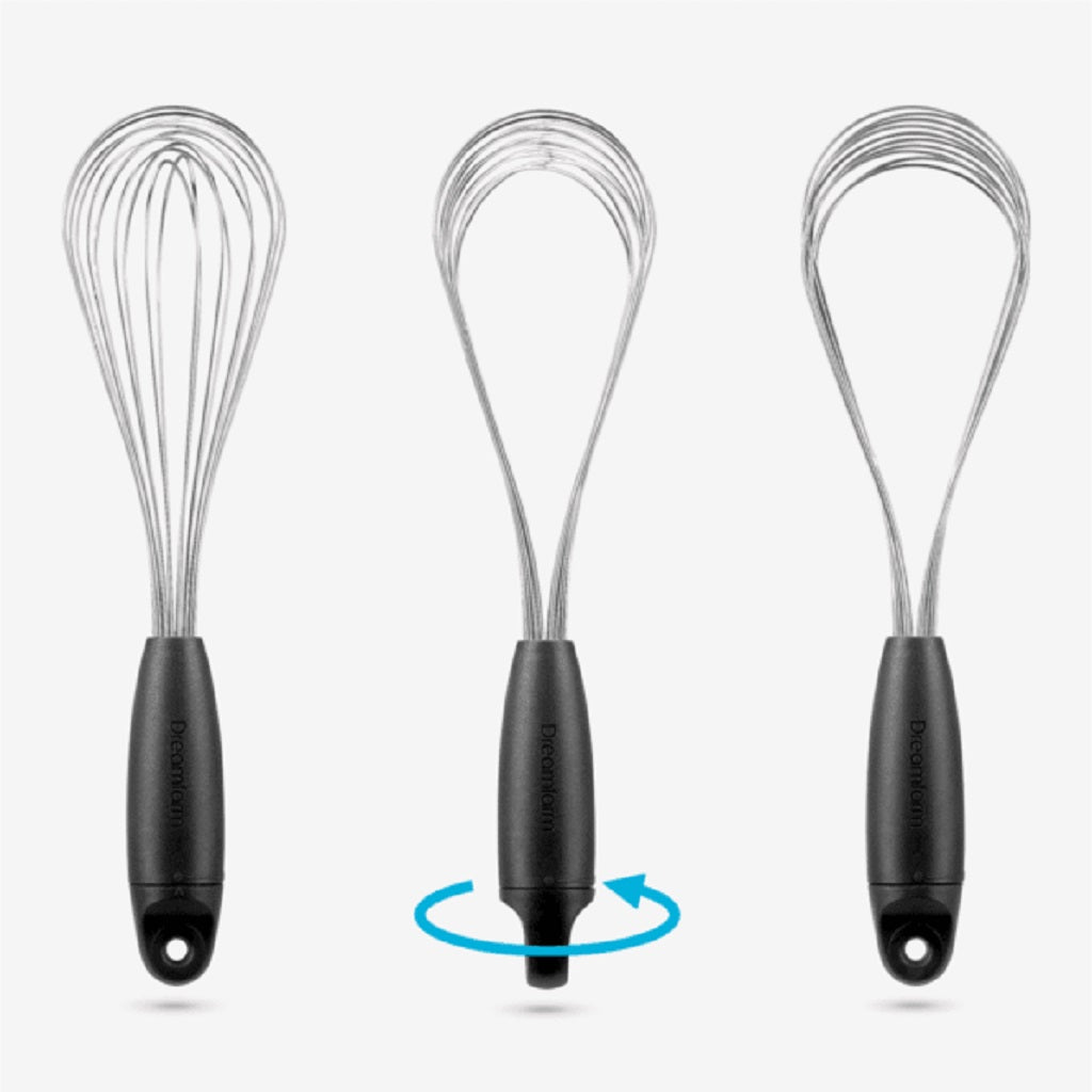 Dreamfarm Flisk - Premium Kitchen Utensil Set (Black) - Perfect for Cooking, Baking & Serving - Ideal for Home Chefs & Culinary Enthusiasts