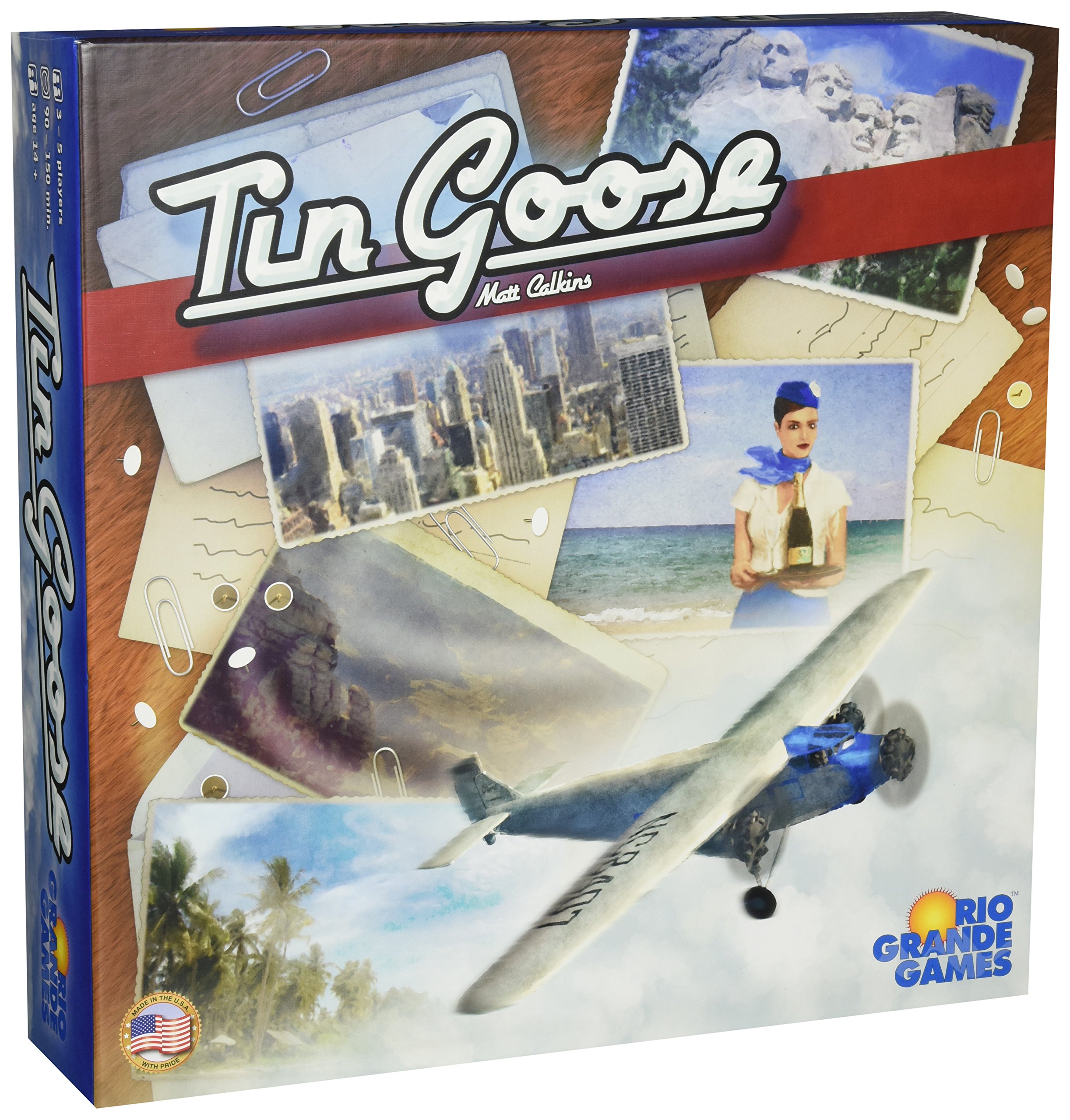 Tin Goose Board Game by Rio Grande Games - Strategic Airline Management Game for Family Game Night & Group Gatherings