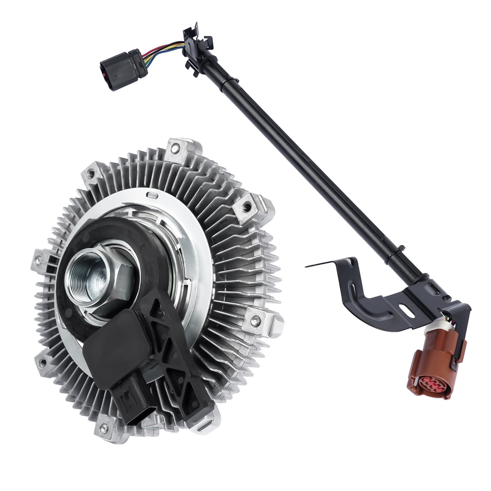 High Performance 7L2Z8A616A Electronic Radiator Cooling Fan Clutch Replacement for Ford Explorer 2006-2010, Explorer Sport Trac 2007-2010 & Mercury Mountaineer 2006-2010 with 4.0L 4.6L Engine - OEM 3263 YB-3076 46055 - Perfect for Overheating Prevention & Engine Cooling System Repair
