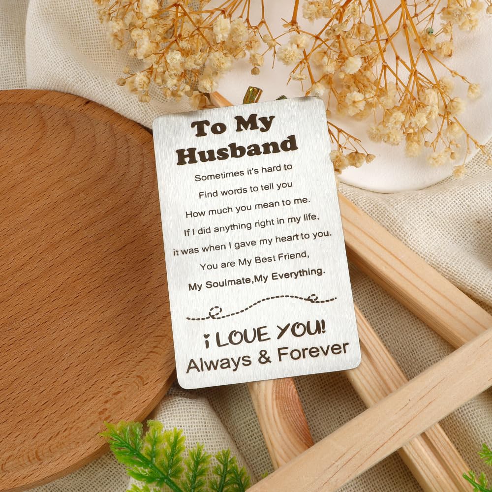 Romantic Valentine's Day & Anniversary Cards for Husband - Thoughtful Gifts from Wife | Wedding, Birthday & Special Occasion Greeting Cards for Him | Perfect for Date Nights, Anniversaries & Surprise Love Notes