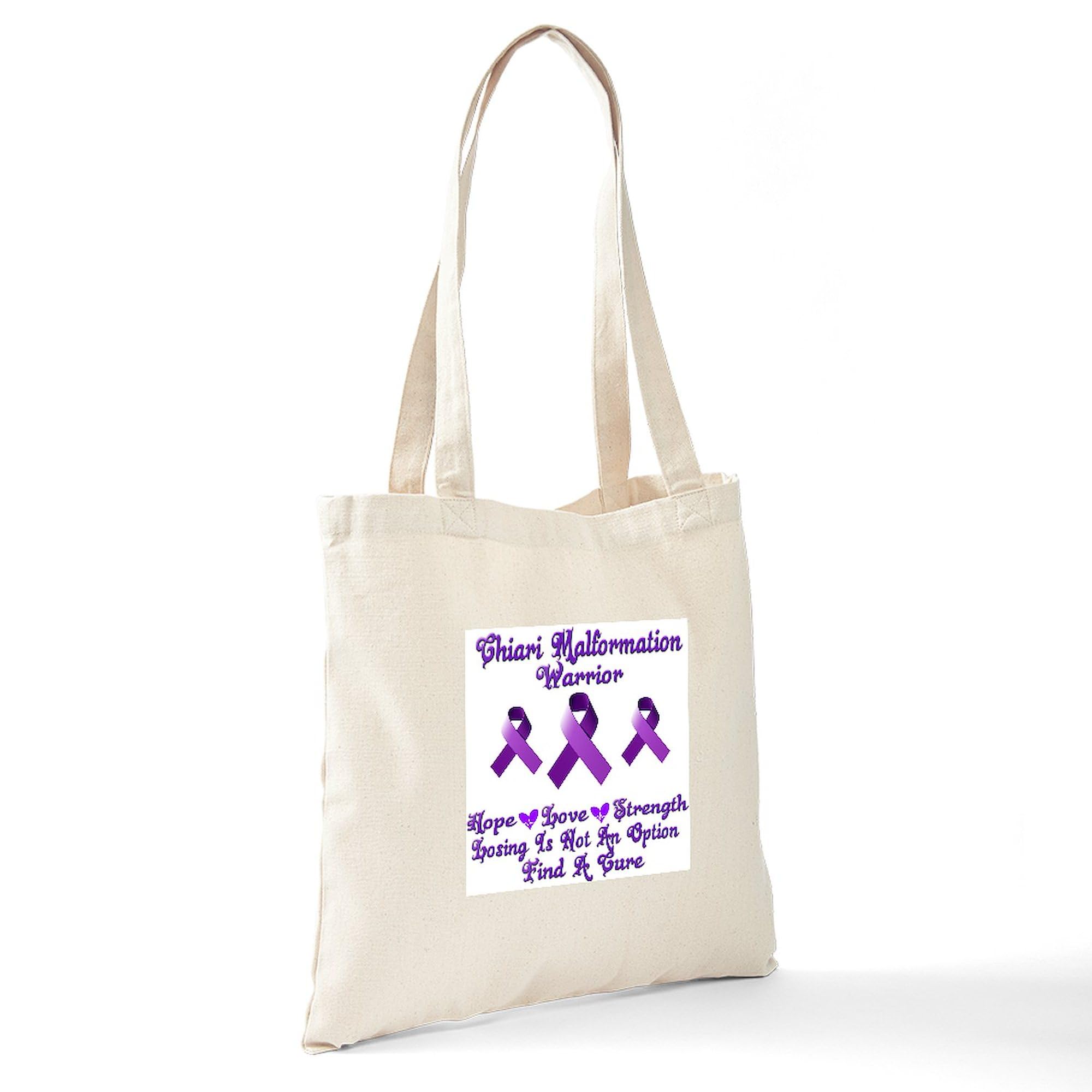 Chiari Malformation Awareness Tote Bag - Natural Canvas Reusable Shopping Bag for Groceries, Beach & Daily Use | CafePress