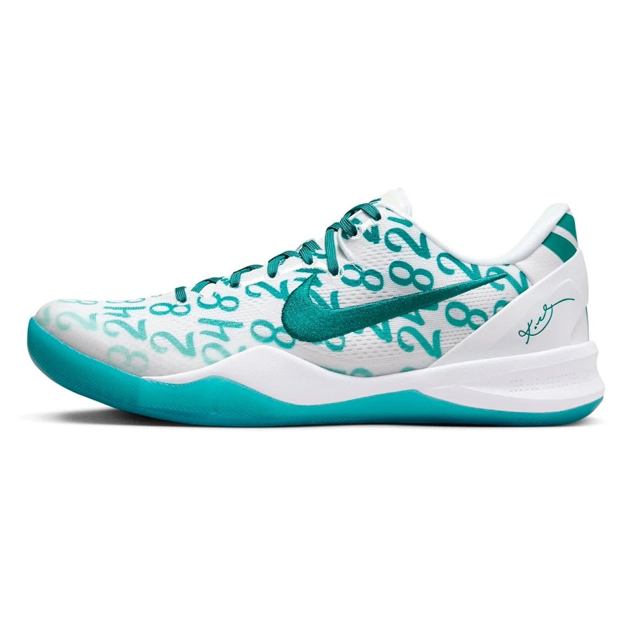 Nike Kobe VIII Protro Radiant Emerald White Basketball Shoes - High-Performance Court Sneakers for Men - Perfect for Indoor & Outdoor Games, Training, and Streetwear Fashion