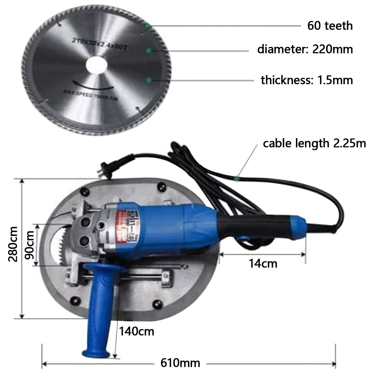 Electric Cattle Dehorner for Adult Cows & Sheep - Professional Horn Cutter Machine for Large Livestock - Safe & Efficient Horn Removal for Farms and Ranches