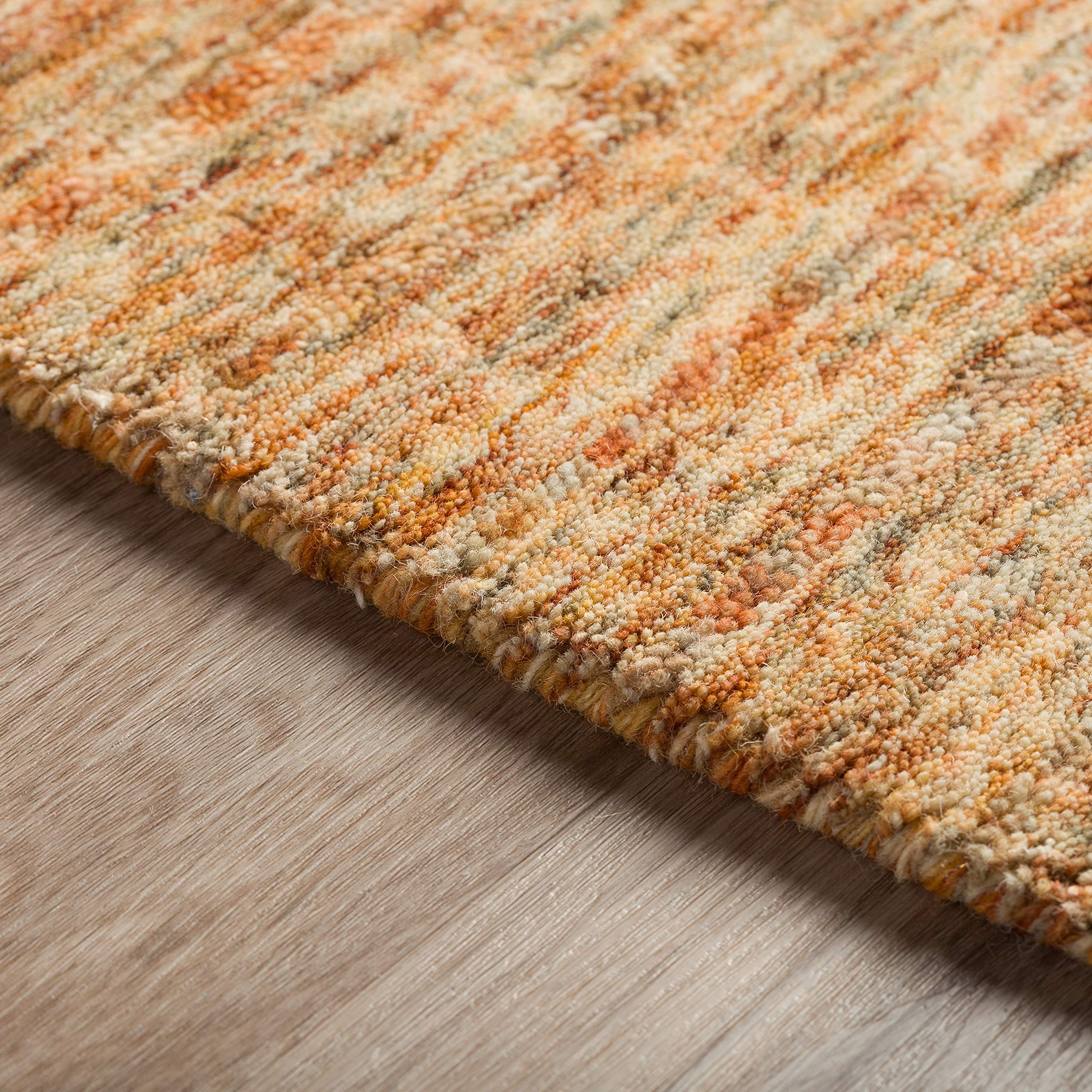 Addison Rugs Heather Area Rug 5x7.6 Feet, Soft Non-Slip Living Room Rug, Paprika Red Modern Design - Perfect for Bedroom, Living Room & Home Decor