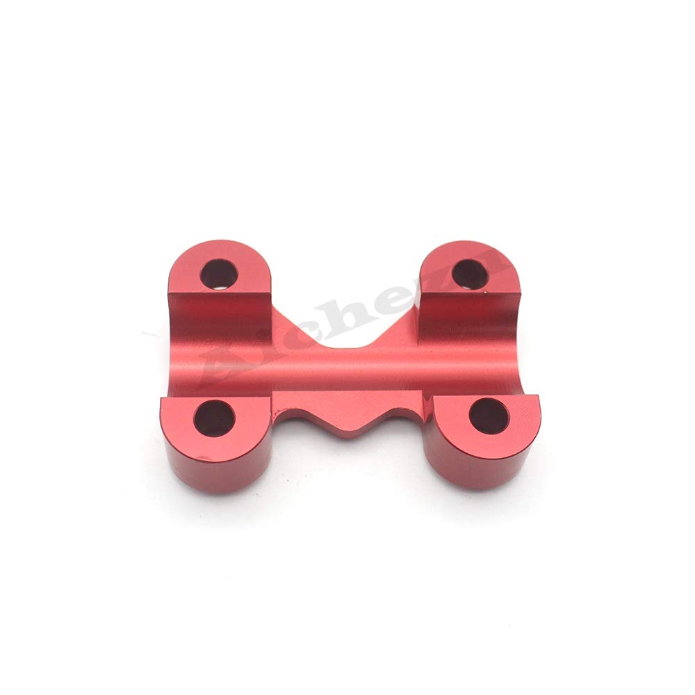 Red Motorcycle Handlebar Top Cover - Modified Handle Bar Mount Clamp for Honda ADV150 (2019-2020) | Durable & Stylish Upgrade for Adventure Riding & City Commuting