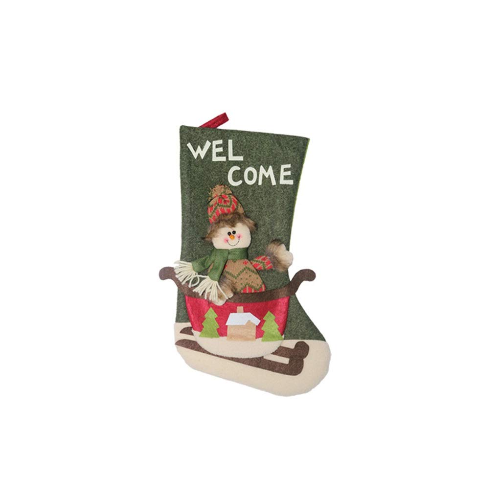 JSY Decoration Cute Christmas Candy Bags & Santa Claus Socks - Holiday Gift Bags, Tree Ornaments & Festive Decor (Color B) - Perfect for Stocking Stuffers, Party Favors & Christmas Home Decor