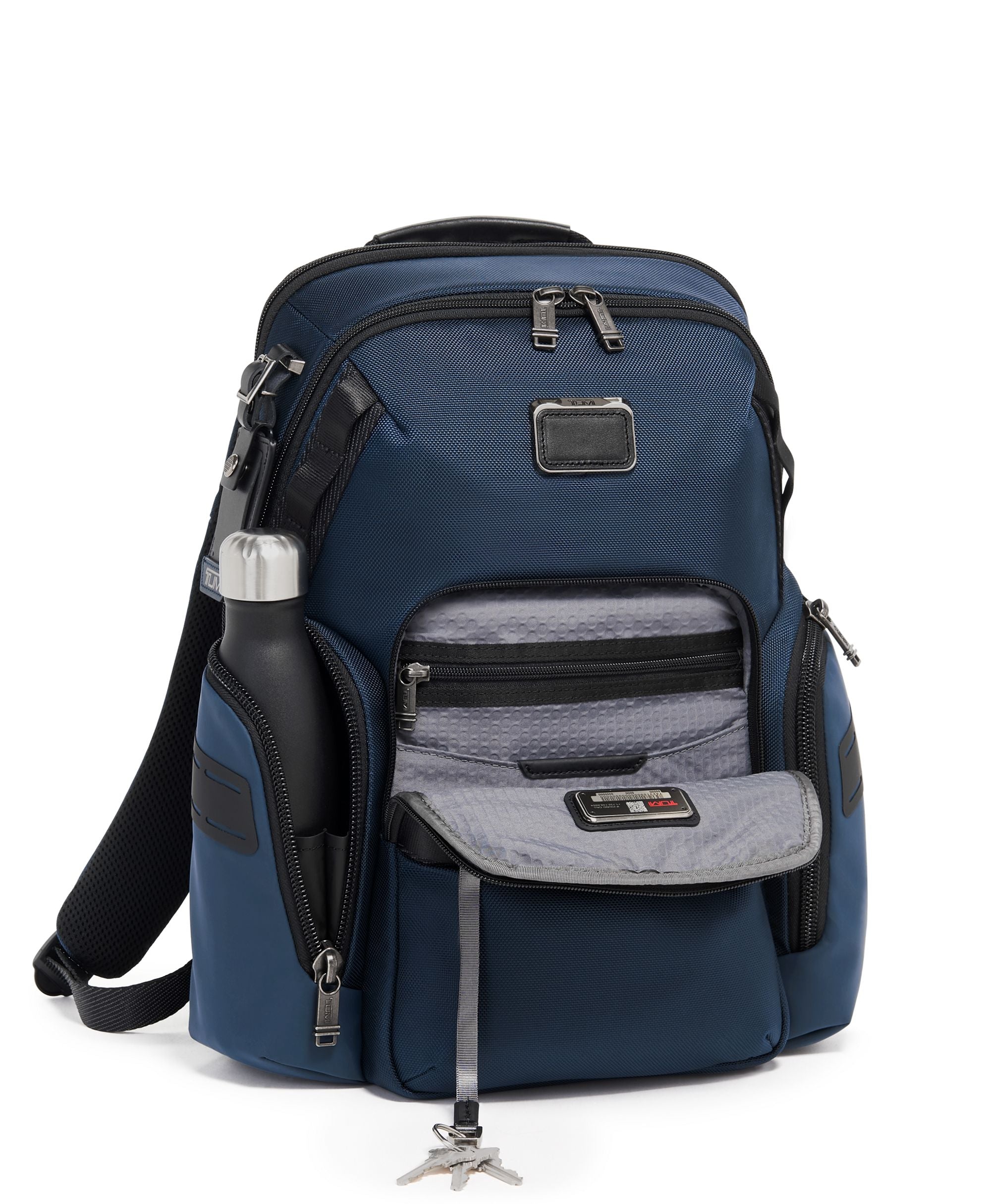 Tumi Alpha Bravo Navigation Backpack for Men & Women - Durable Travel Backpack with Laptop Compartment, Navy Blue - Perfect for Business Travel, Commuting & Outdoor Adventures