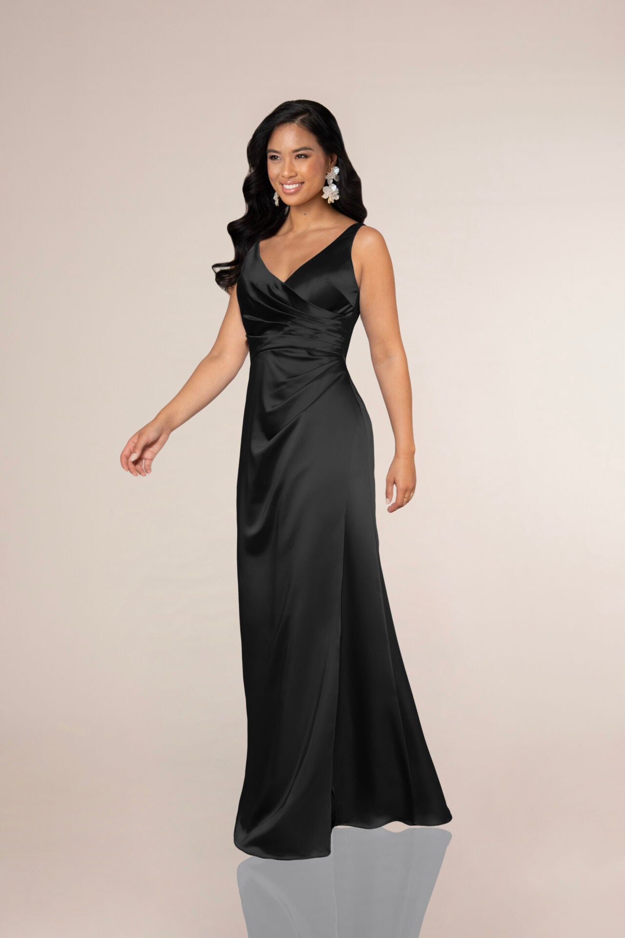 Nyra Charmeuse Silk Fabric - Premium Soft & Shiny Material for Elegant Dresses, Scarves & Home Decor