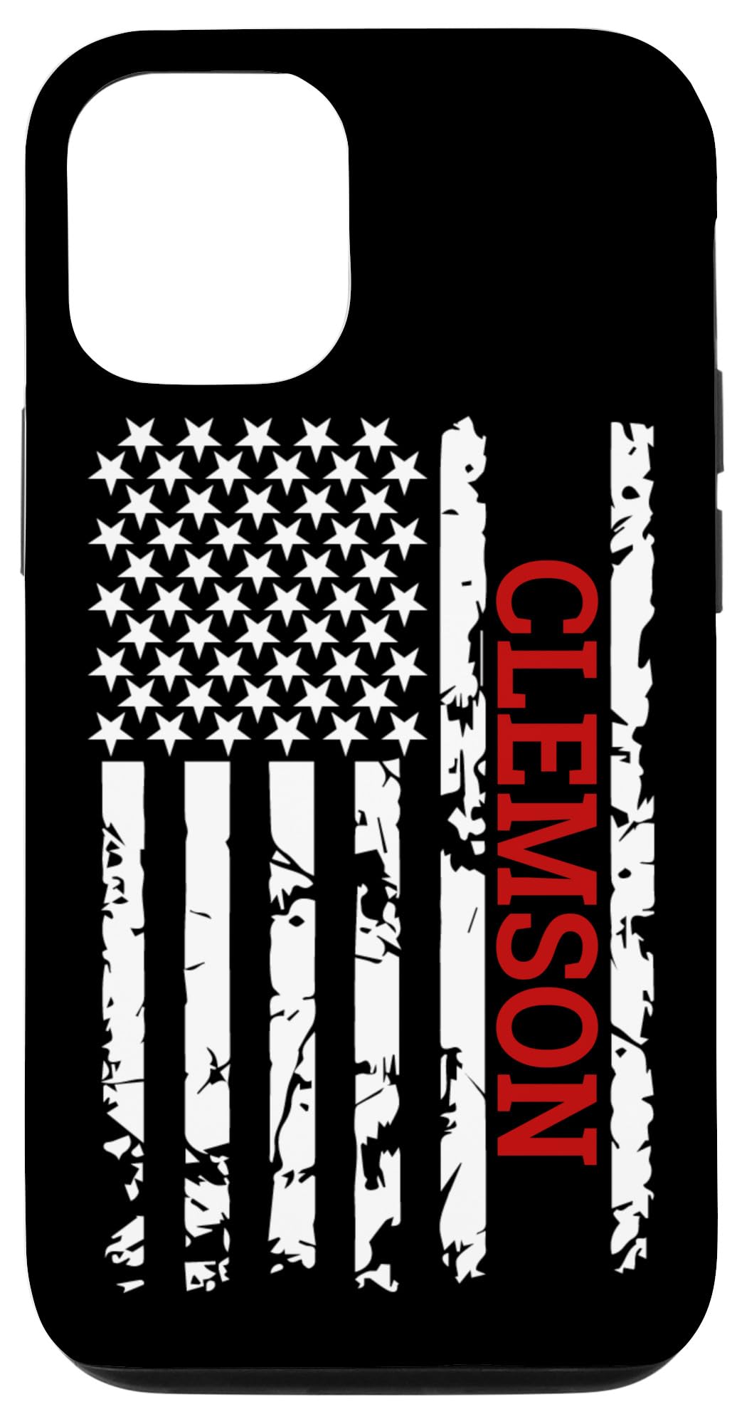 iPhone 12/12 Pro Patriotic Clemson City Case - Durable Protective Cover with Stylish Design for Apple iPhone 12 & 12 Pro - Perfect for Everyday Use, Travel, and Showing School Spirit