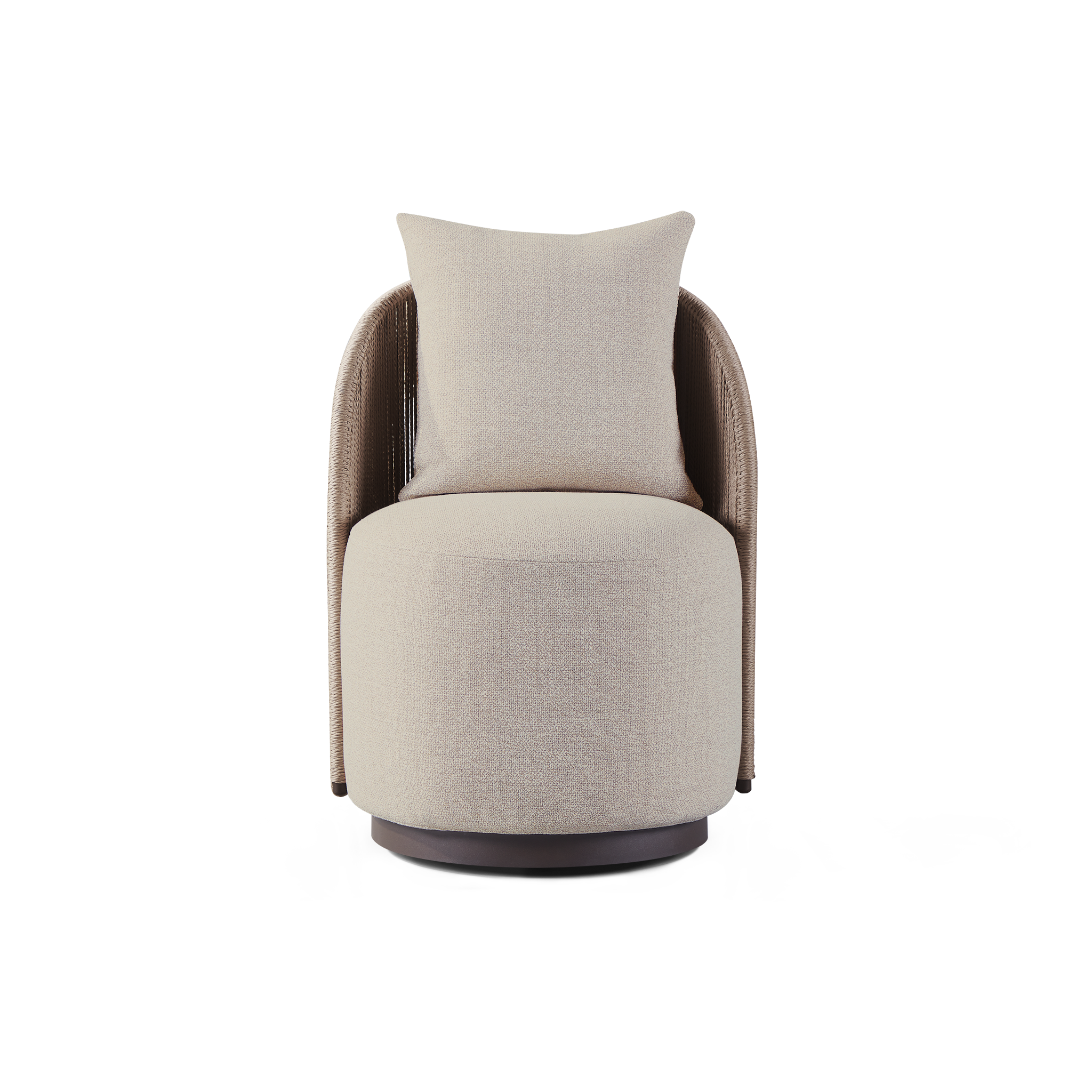 Milan Swivel Dining Chair - Modern Upholstered Kitchen Counter Stool with 360° Rotation - Perfect for Dining Room, Kitchen Island, Bar & Breakfast Nook