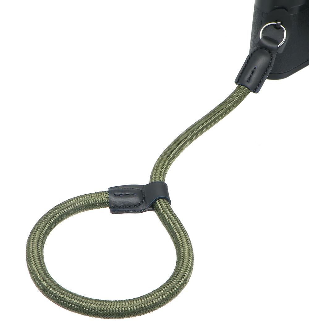 Quick Release Camera Hand Strap Wrist Strap for DSLR Mirrorless Cameras - Adjustable Climbing Rope Design (Green) - Secure Grip for Travel, Hiking & Outdoor Photography