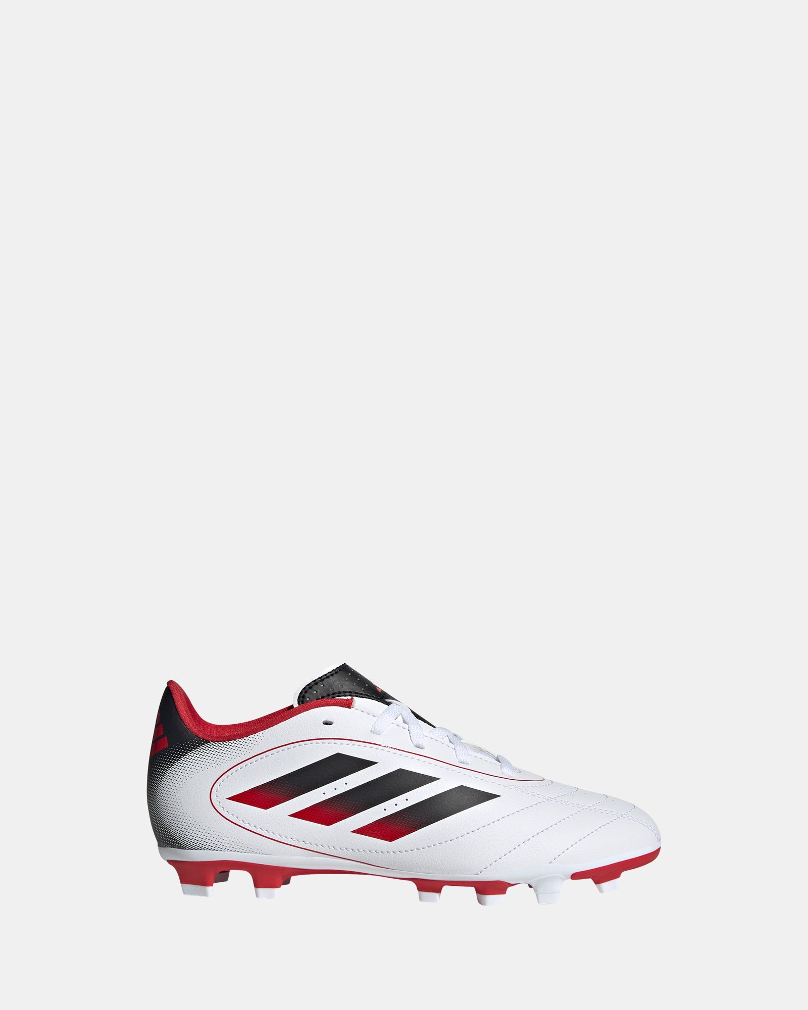 Goletto IX FG/MG Soccer Cleats - White/Black/Better Scarlet - Lightweight & Durable for Competitive Matches & Training