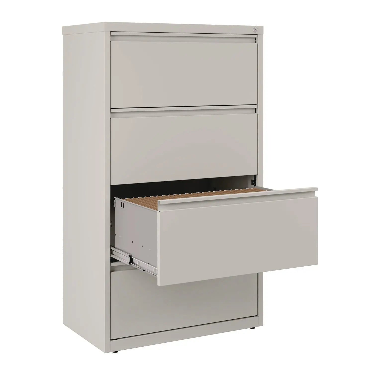 Alera® 4-Drawer Lateral File Cabinet - Legal/Letter Size - Light Gray - 30