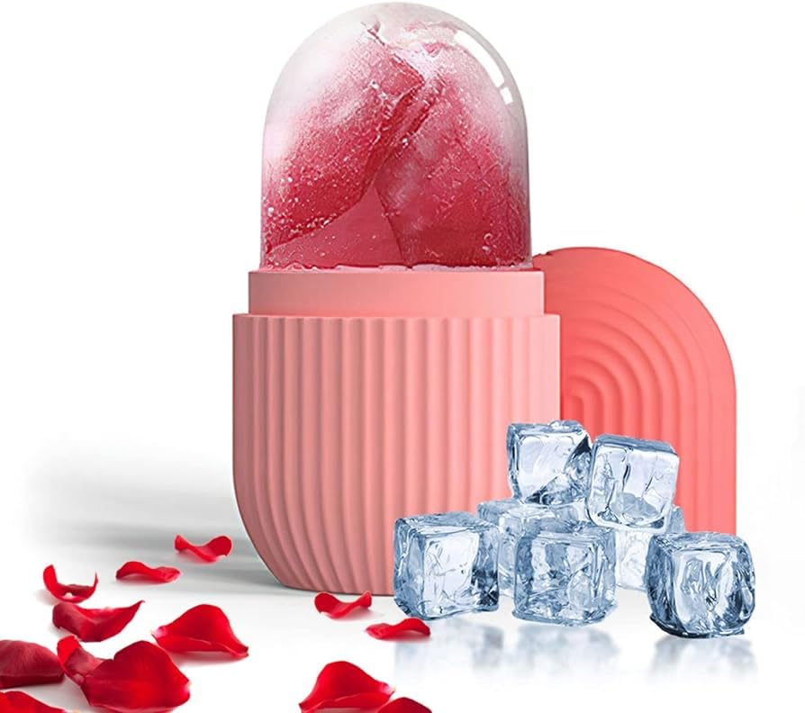 Ice Roller for Face - Cooling Facial Massager for Women | Reduce Puffiness & Wrinkles | Perfect for Morning Routine & Post-Workout Skin Care
