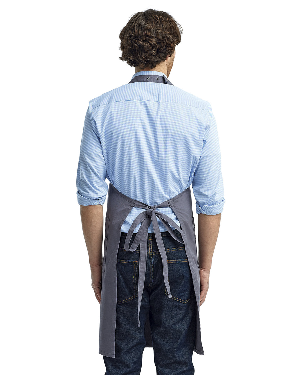 Reprime RP132 Unisex Cotton Chino Bib Apron - Artisan Collection for Cooking, Baking & Grilling - Durable Workwear for Chefs, Bartenders & BBQ Enthusiasts