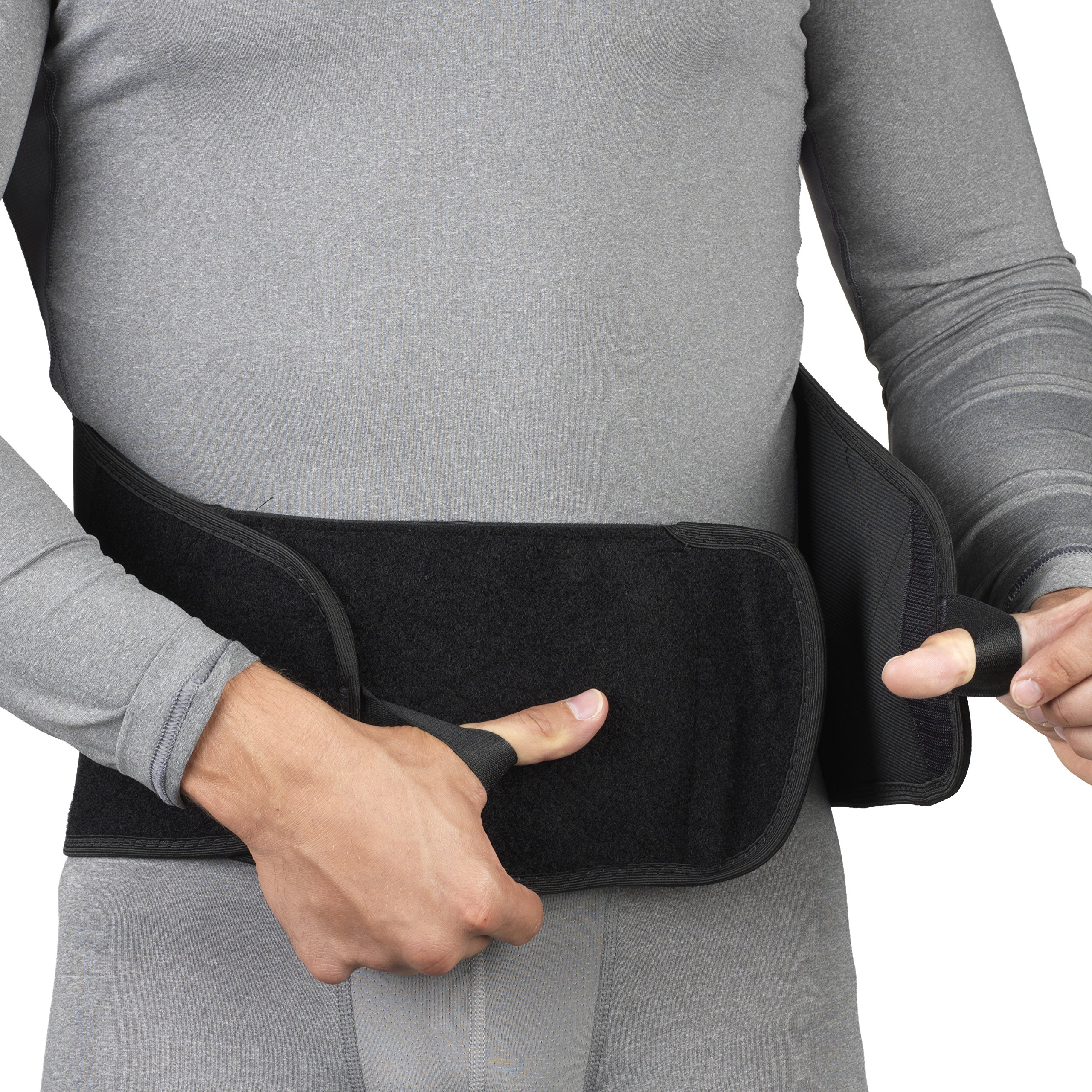 OTC Lumbosacral Support Belt - Adjustable Elastic Back Brace for Lower Back Pain Relief - Lumbotek (Ideal for Office Work, Heavy Lifting & Post-Surgery Recovery)