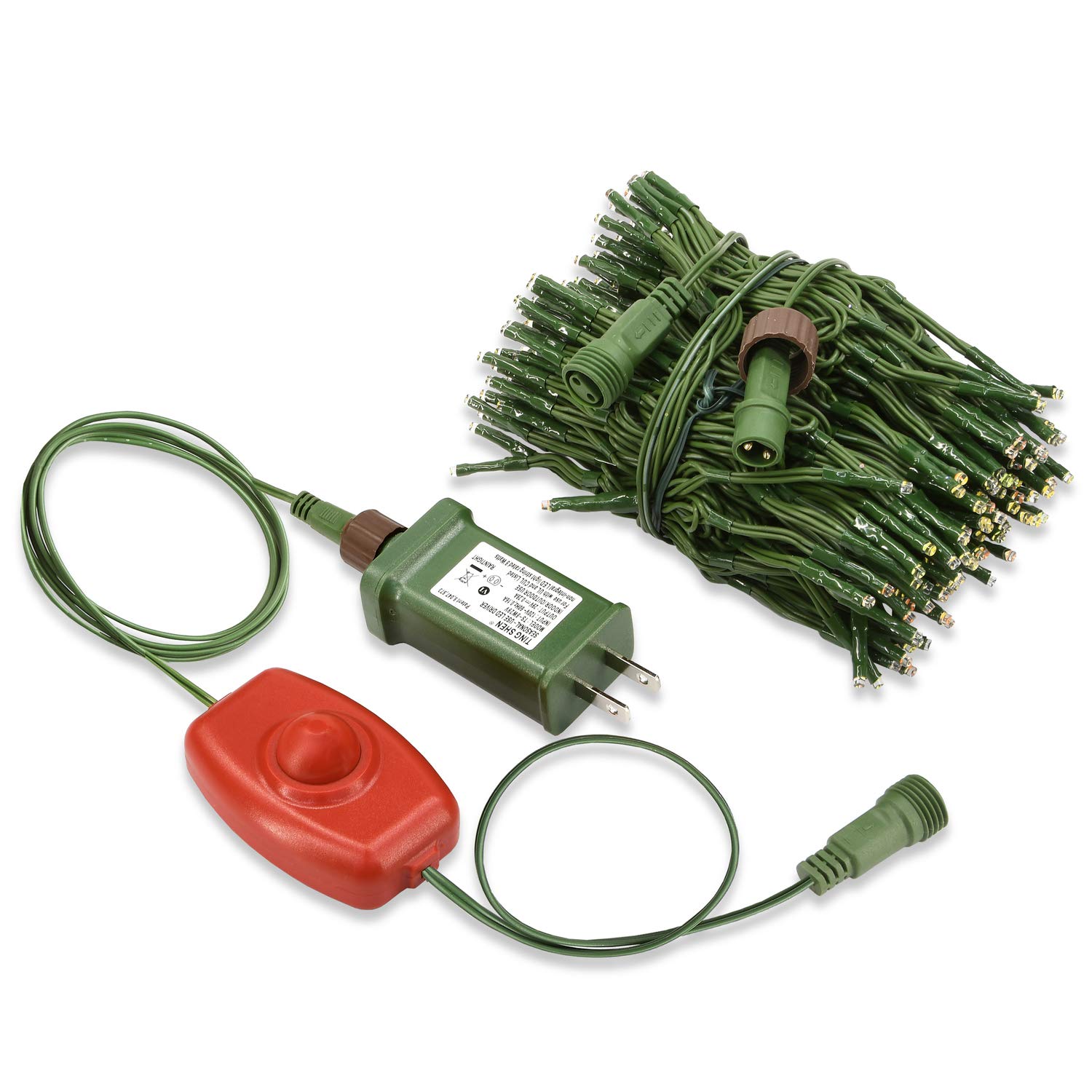 National Tree Company 200 Bulb Dual Color LED Cosmic Lights String Starter Set - 10 Lighting Functions, Green | Indoor/Outdoor Holiday & Party Decoration Lights