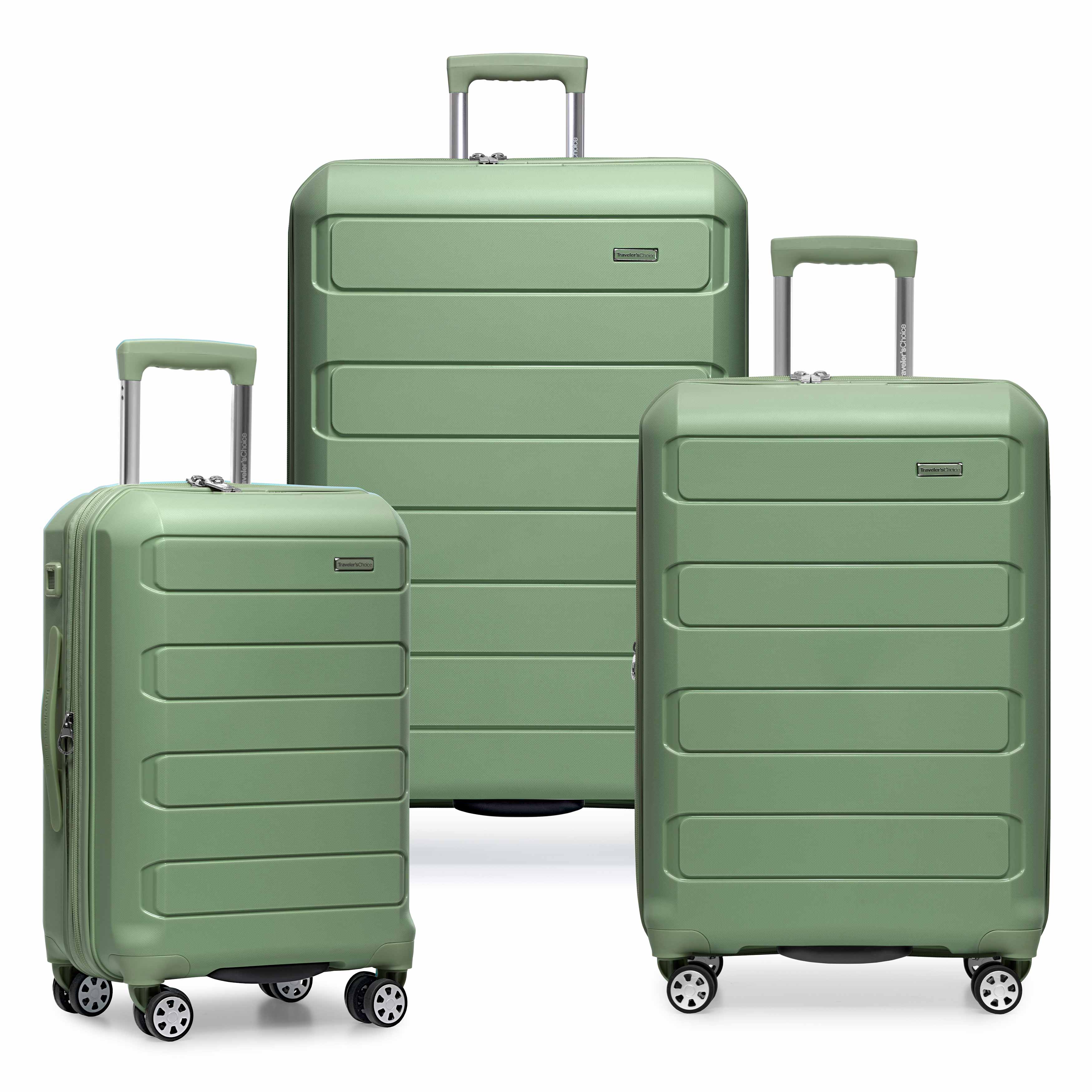 Pagosa 3 Piece Luggage Set - Lightweight Spinner Suitcase with TSA Lock - Perfect for Travel, Business Trips & Vacations