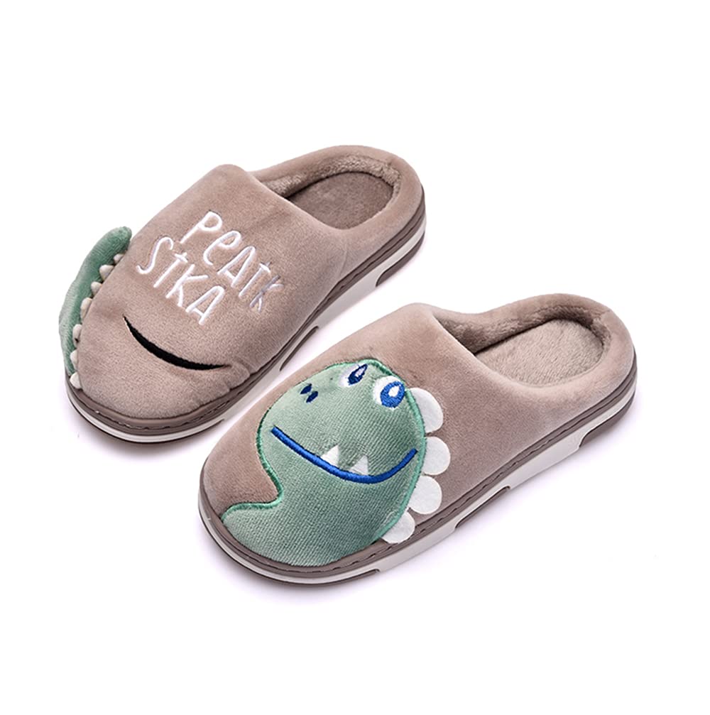 **Warm Fuzzy Animal Plush Slippers for Boys & Girls - Cozy Kids & Toddler House Shoes for Indoor Comfort - Perfect for Winter, Home, and Playtime**