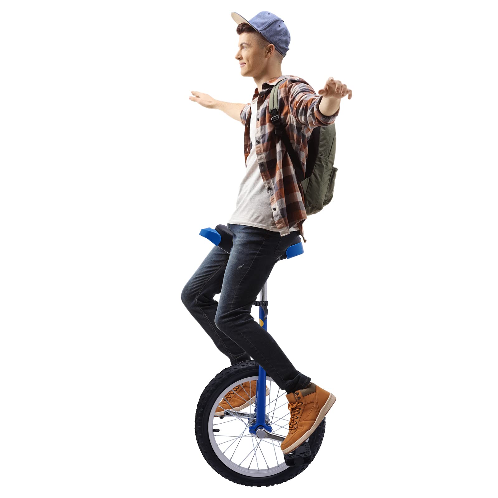 24 Inch Outdoor Unicycle for Adults - Adjustable Seat Exercise Bike for Fitness & Outdoor Sports - Perfect for Commuting, Gym Workouts & Adventure Riding