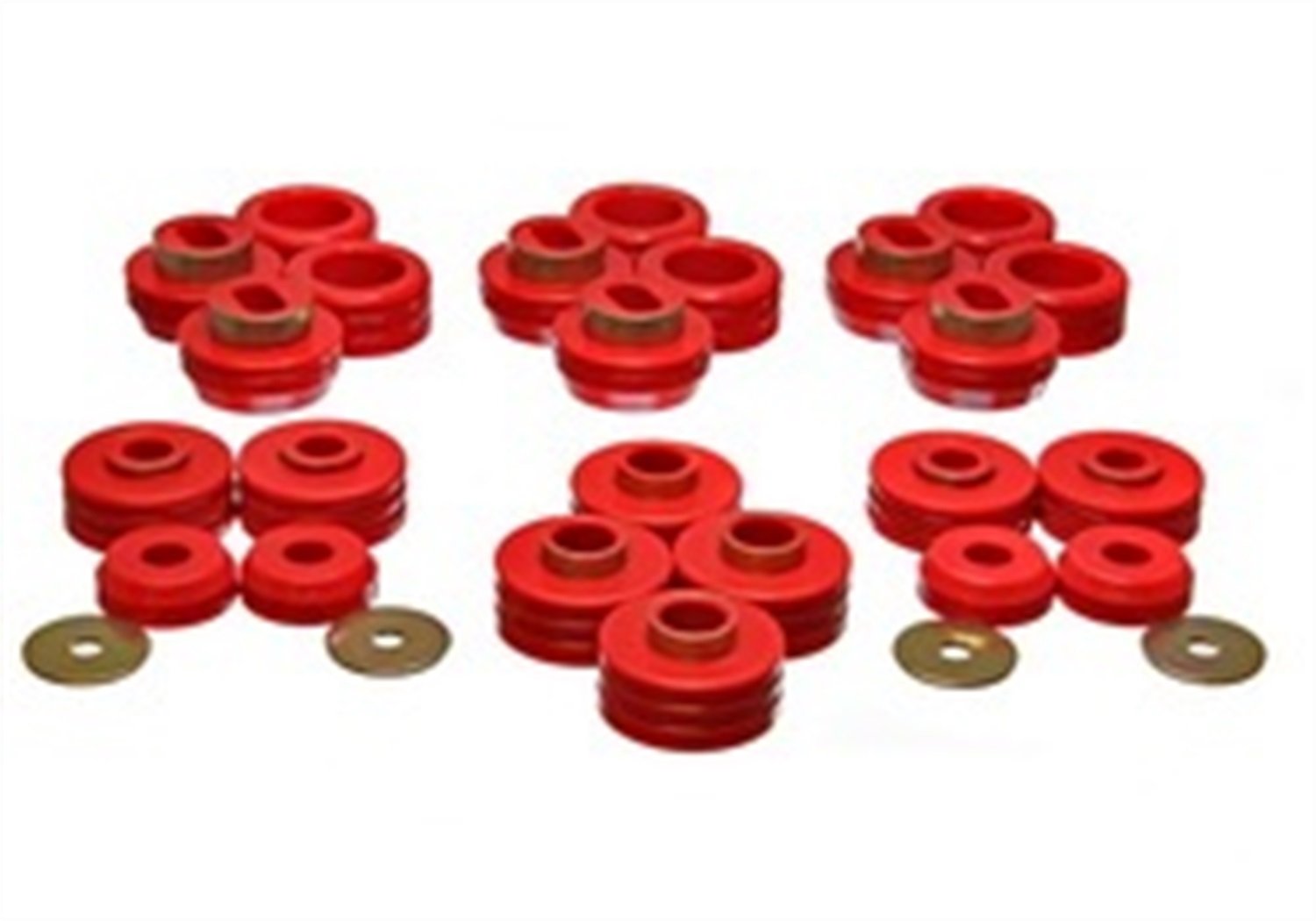 Energy Suspension Body Mounts - 3.4124R - High-Performance Polyurethane Bushings for Smooth Ride & Vibration Control - Perfect for Off-Road, Truck & SUV Suspension Upgrades