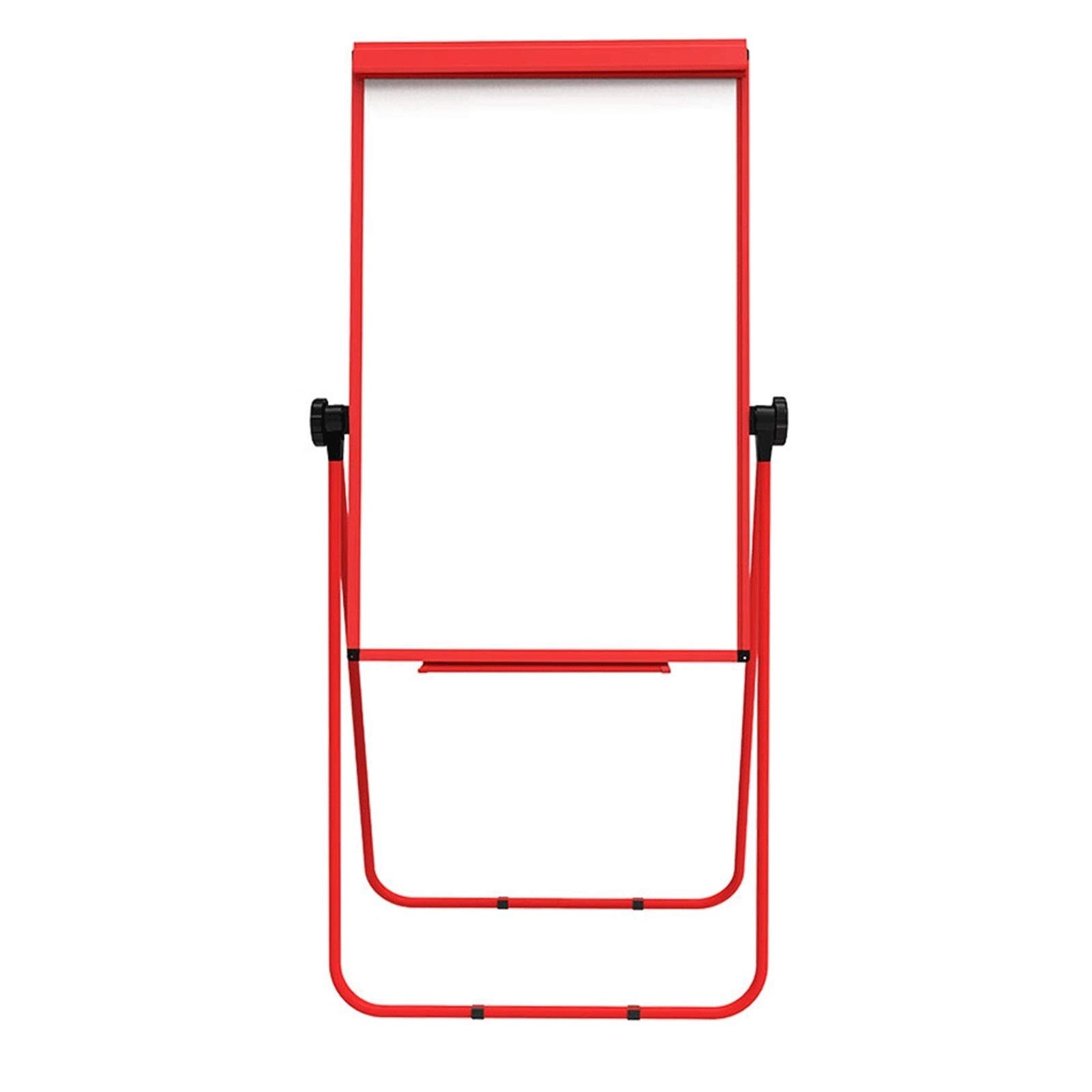 LICHUAN Double-Sided Magnetic Kids Easel - Adjustable Height Whiteboard & Blackboard for Art, Writing & Learning | Perfect for Home, Classroom & Office Use | Foldable Design with Stand (Red)