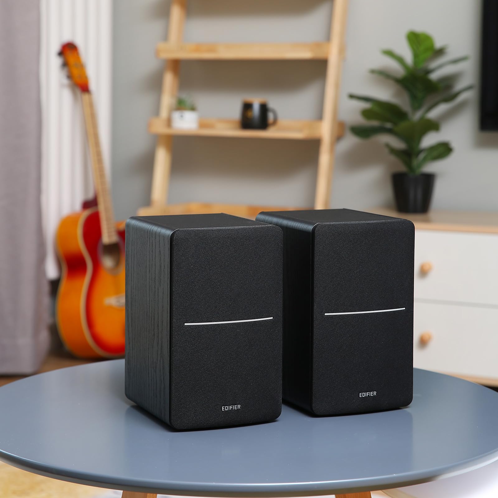 Edifier R1280DBs Active Bluetooth Bookshelf Speakers - 2.0 Wireless Studio Monitor with Optical Input & Subwoofer Line Out - 42W RMS Power - Black - Perfect for Home Theater, Gaming & Music Listening