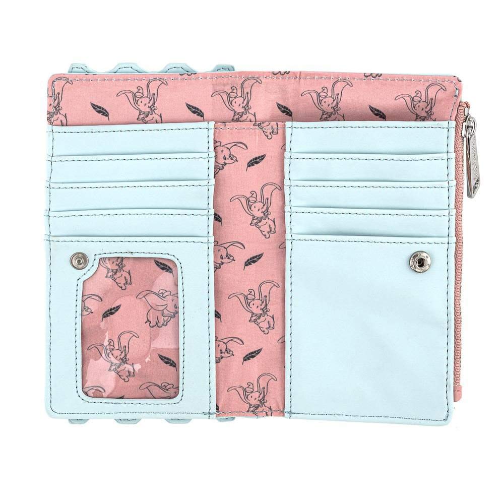 Loungefly Disney Dumbo Circus Ticket Flap Wallet - Cute Cartoon Crossbody Bag for Women, Girls | Perfect for Theme Parks, Disney Trips & Collectors