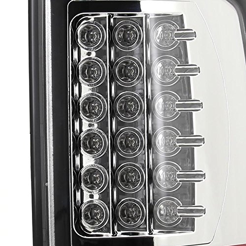 Spec-D Tuning LED Tail Lights for Dodge Ram 1500/2500/3500 - Smoke Lens with Red LED - Direct Fit Replacement - Enhances Visibility & Style for Night Driving & Off-Road Adventures