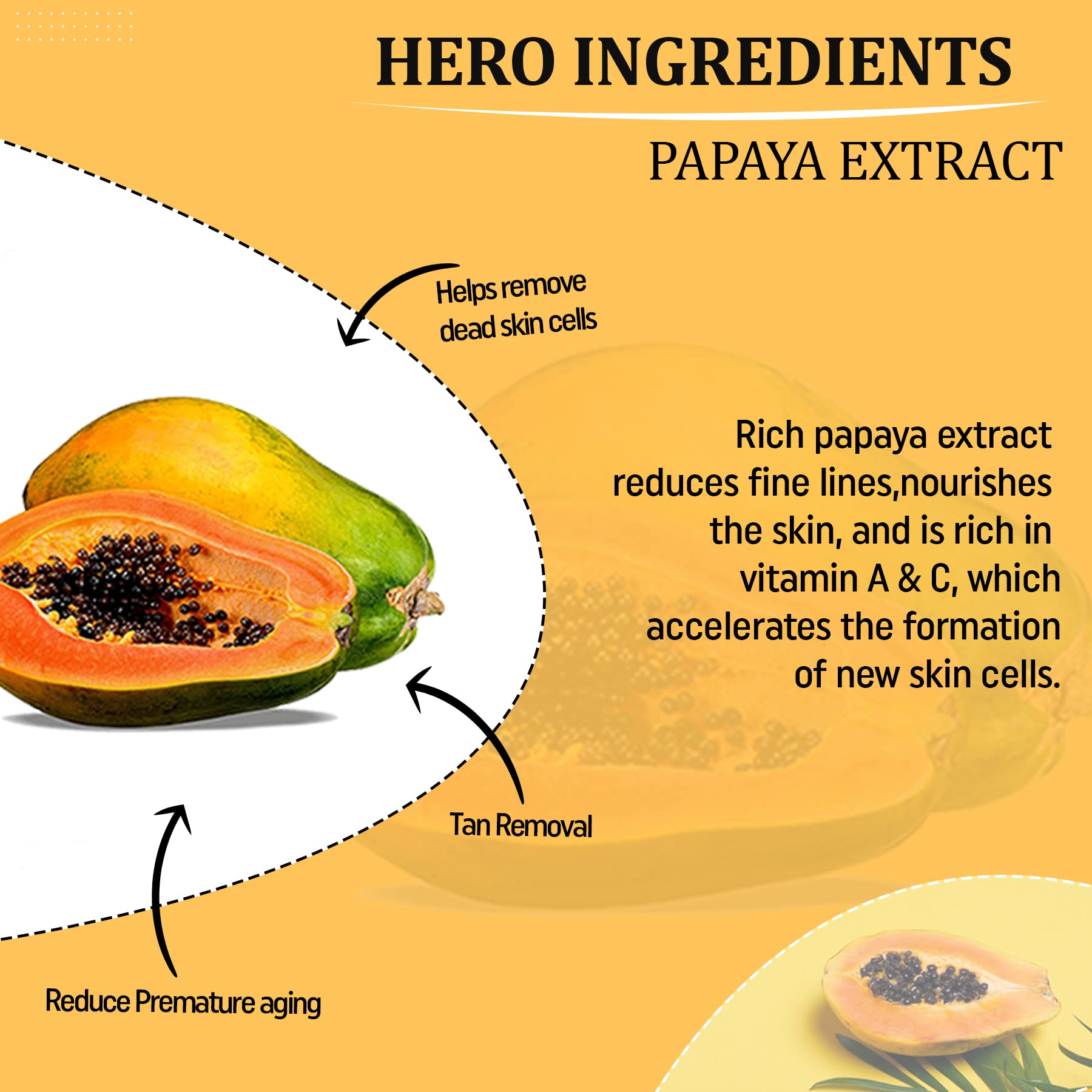 Luvyh Papaya Face Massage Gel (100g) - Natural Spot Removal & Skin Brightening with Papaya Extract | Reduces Wrinkles & Acne | Suitable for All Skin Types | Perfect for Daily Skincare Routine & Spa Treatments
