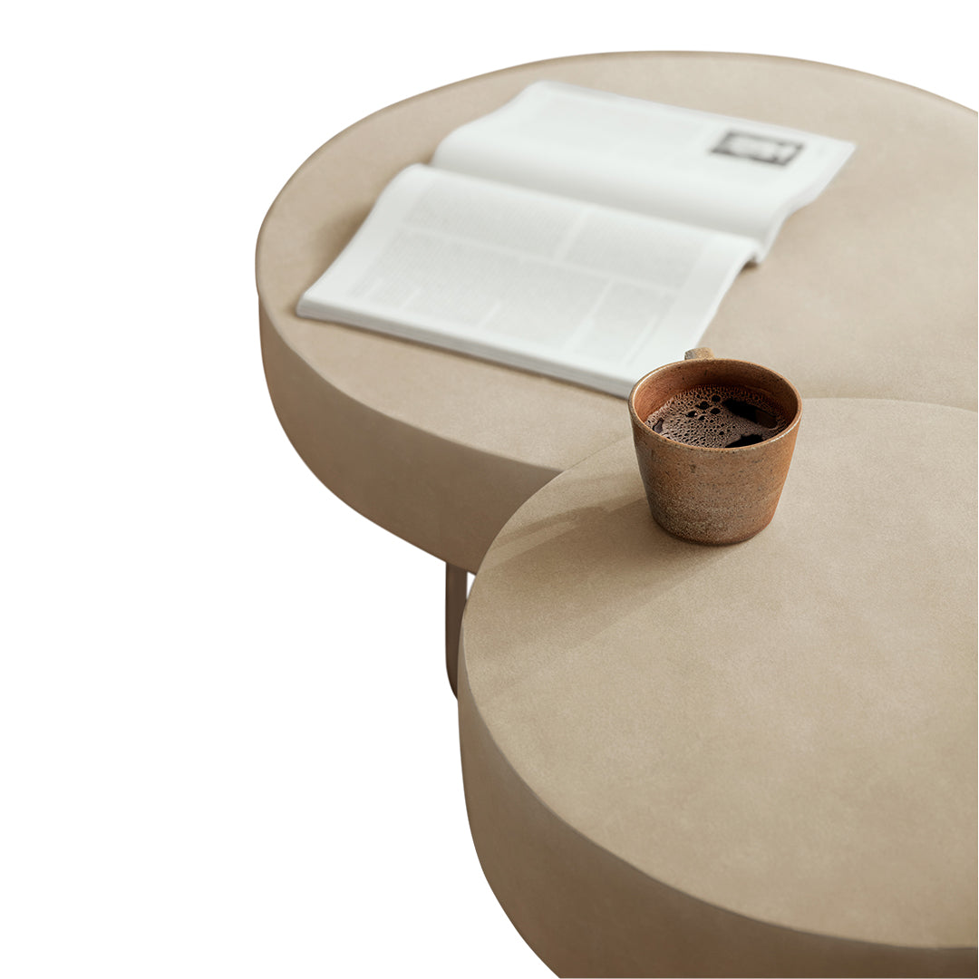 Hansen Hyldahl Gear Side Table by Norr11 - Modern Scandinavian End Table for Living Room, Bedroom & Office