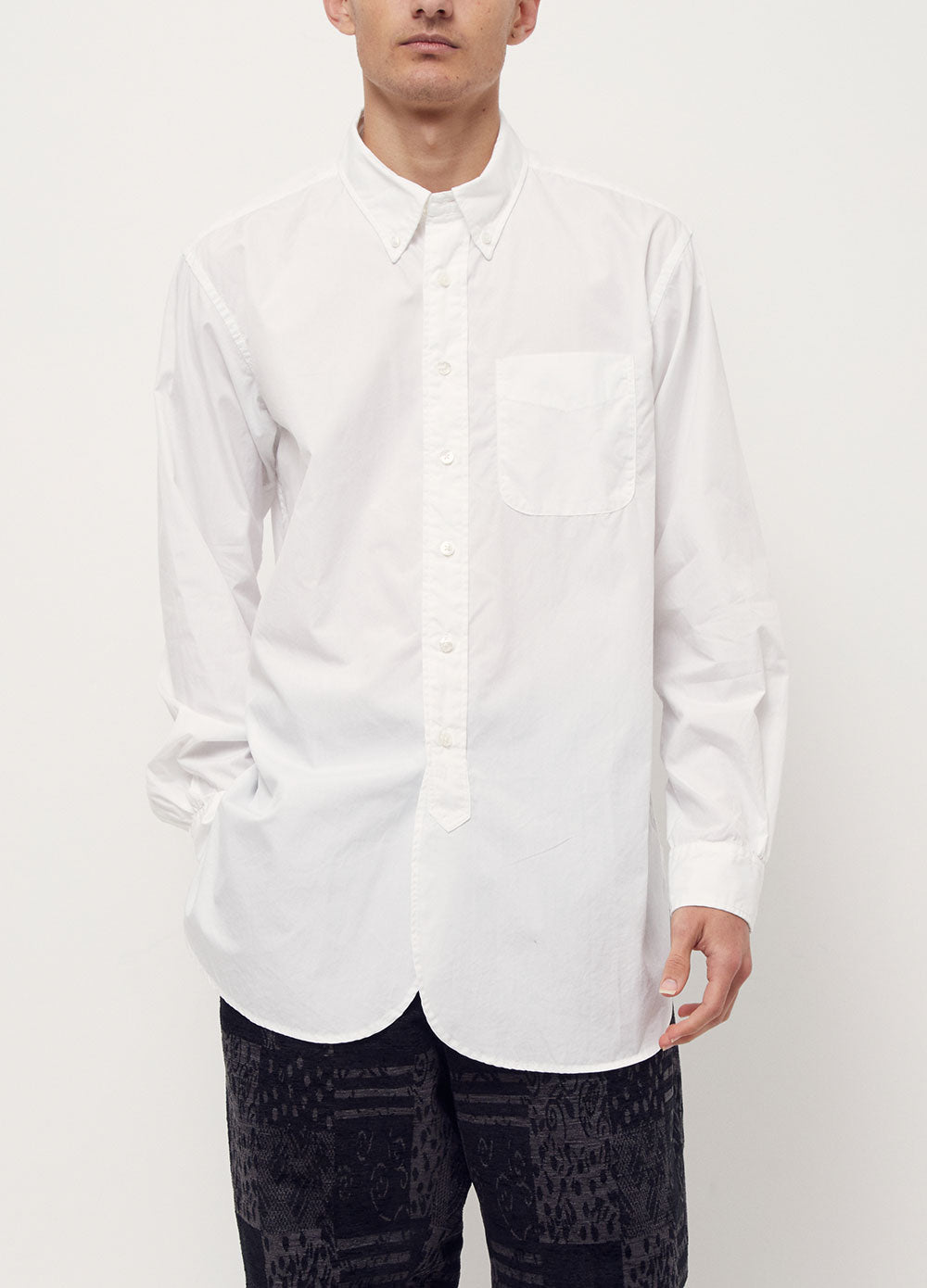 19th Century Vintage Style Men's Shirt - Retro Victorian Collar Cotton Blouse for Historical Reenactment & Steampunk Fashion