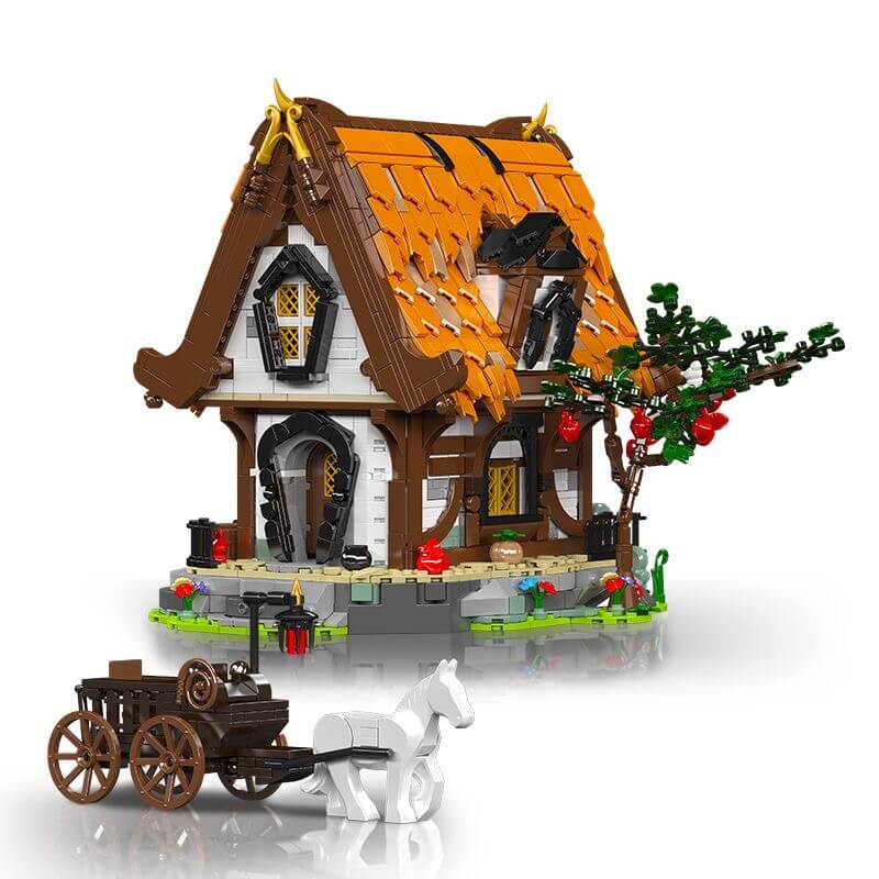 Mould King 16054 Medieval World Log Cabin Building Blocks Set - DIY Castle Toy for Adults & Kids - Perfect for Creative Play, Home Decor, and Gift Giving