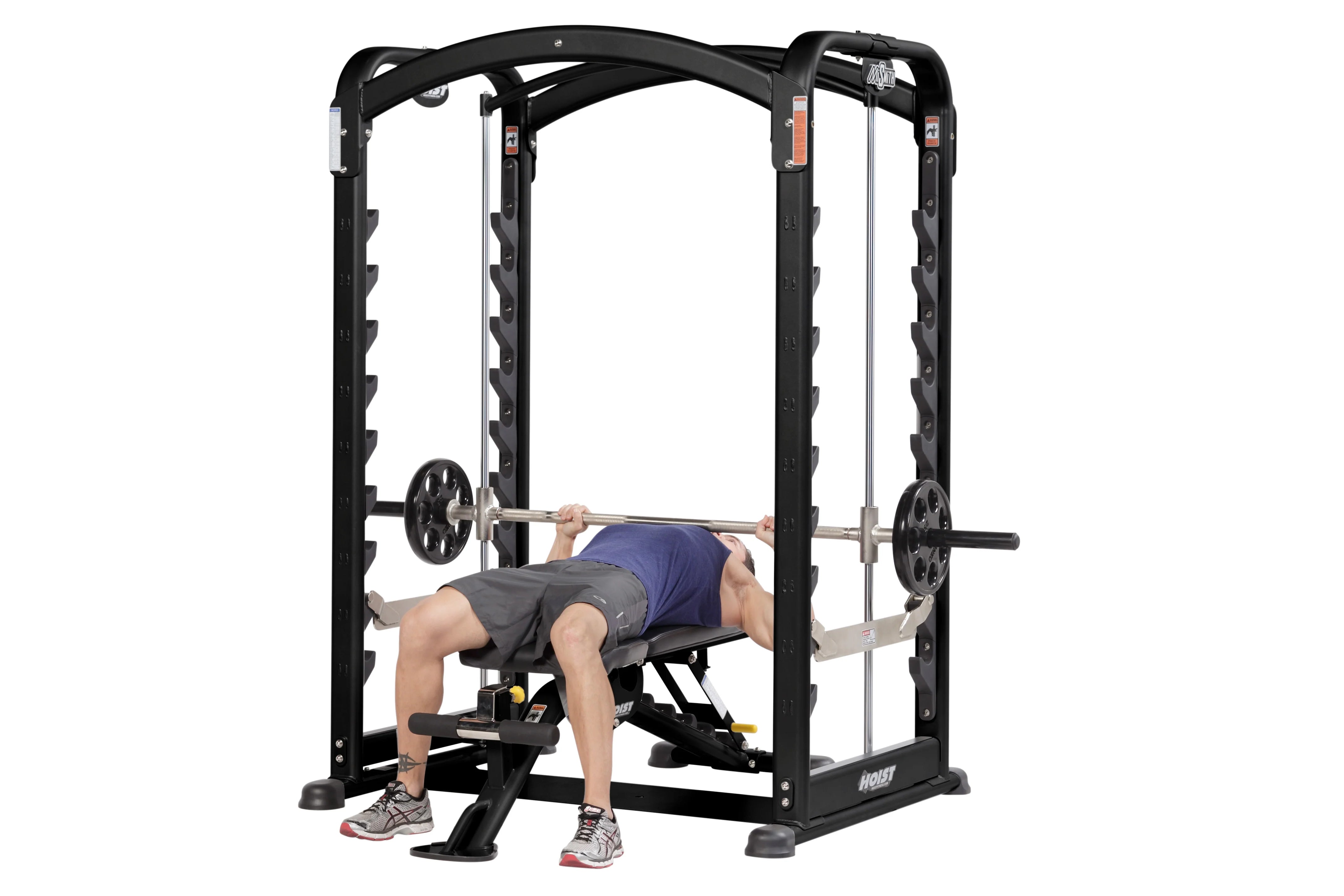 Hoist MISmith Dual Action Smith Machine - Heavy Duty Home Gym Equipment for Strength Training & Weightlifting | Perfect for Home Workouts & Commercial Gyms
