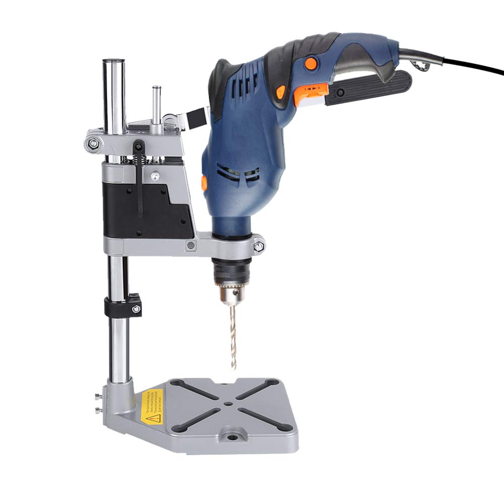 Portable Bench Drill Press Stand - Universal Clamp Drill Press Workbench with Drilling Guide | Perfect for Woodworking, Metalworking & DIY Home Projects