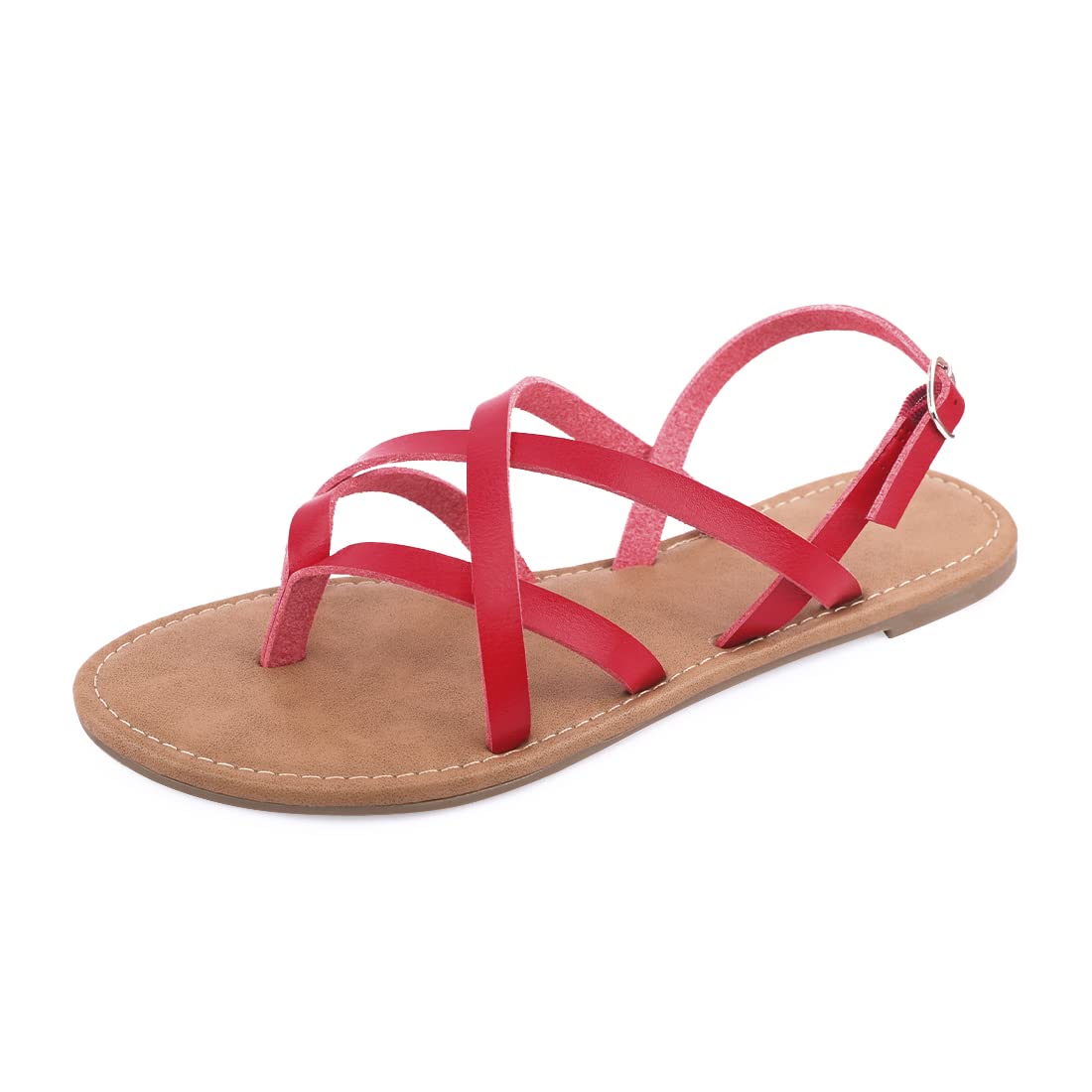 Women's Gladiator Flat Sandals - Strappy Fisherman Sandals with Ankle Strap | Comfortable Summer Casual Shoes for Beach, Vacation & Daily Wear