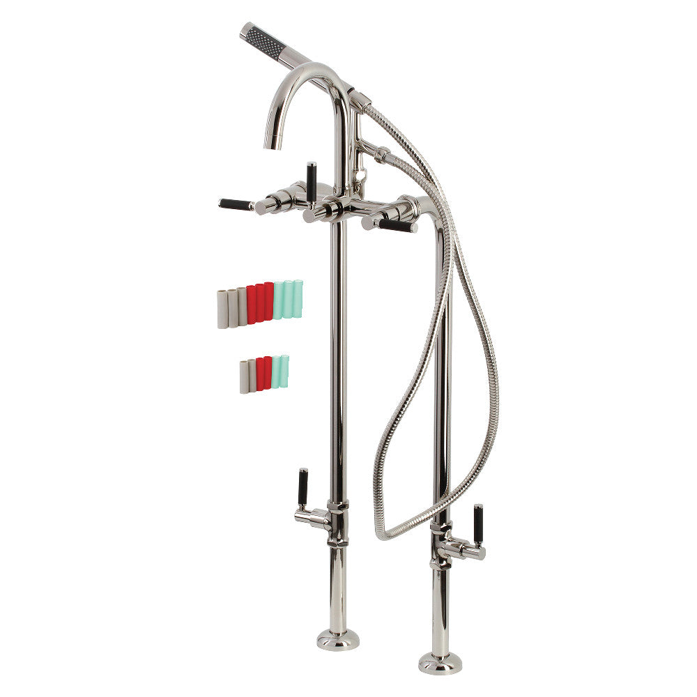 Vintage Aqua CCK8107DKL Freestanding Bathtub Faucet with Supply Line & Stop Valve - Perfect for Bathroom Renovation & Luxury Spa Experience